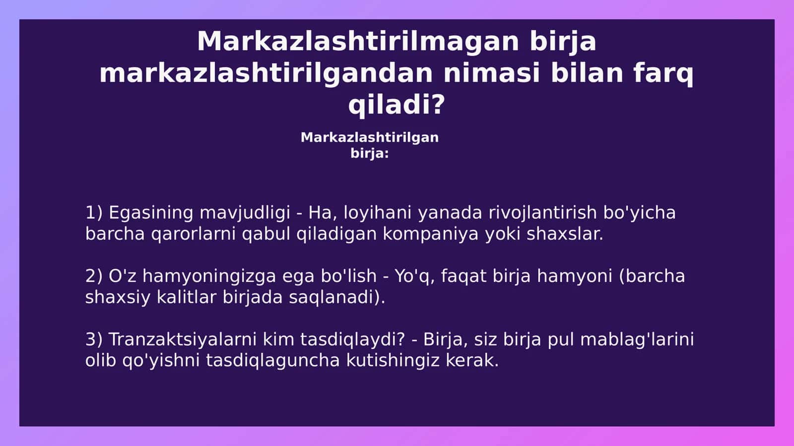 Markazlashtirilmagan kriptovalyuta birjasi 2