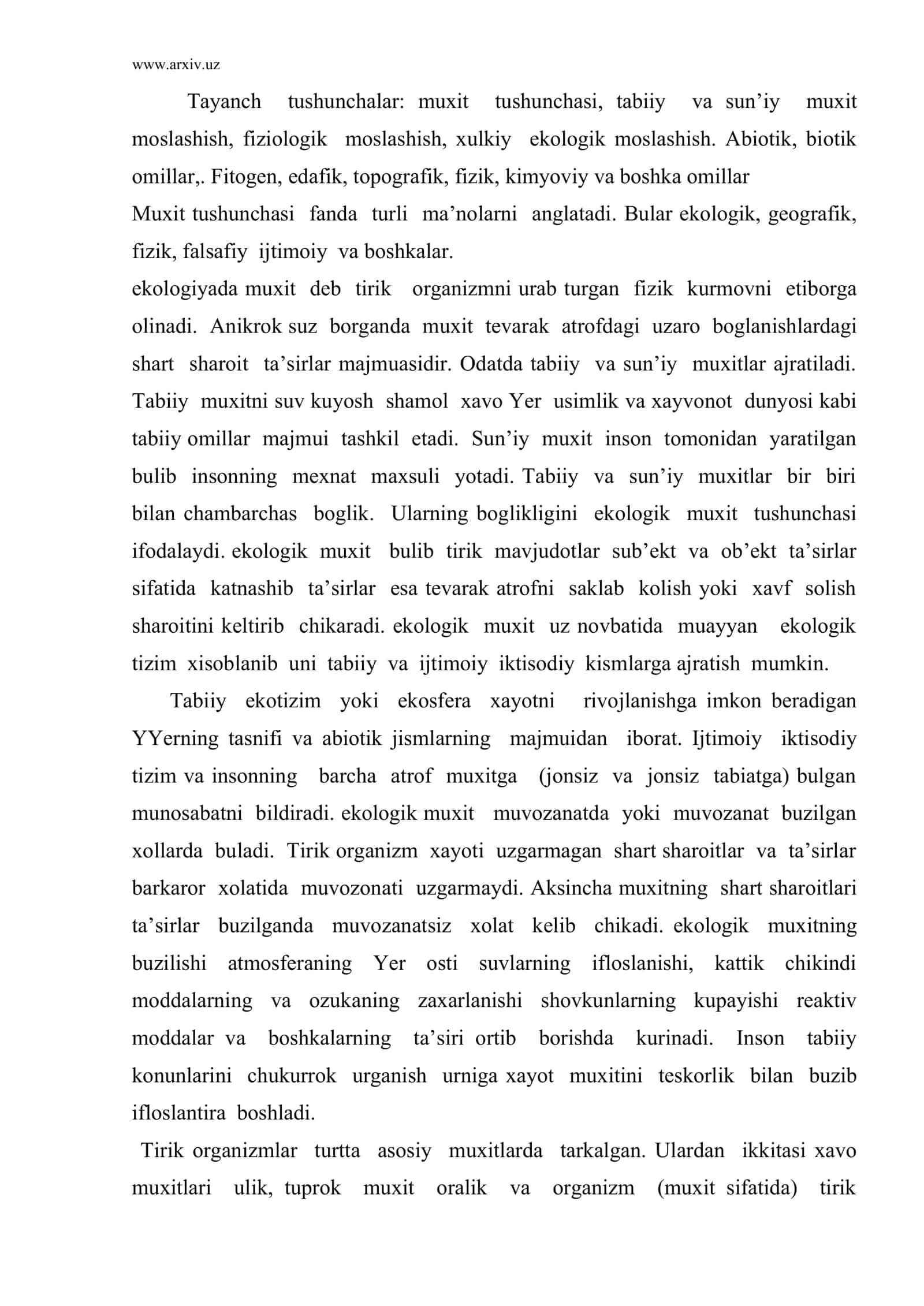 Ekologik muhit 2
