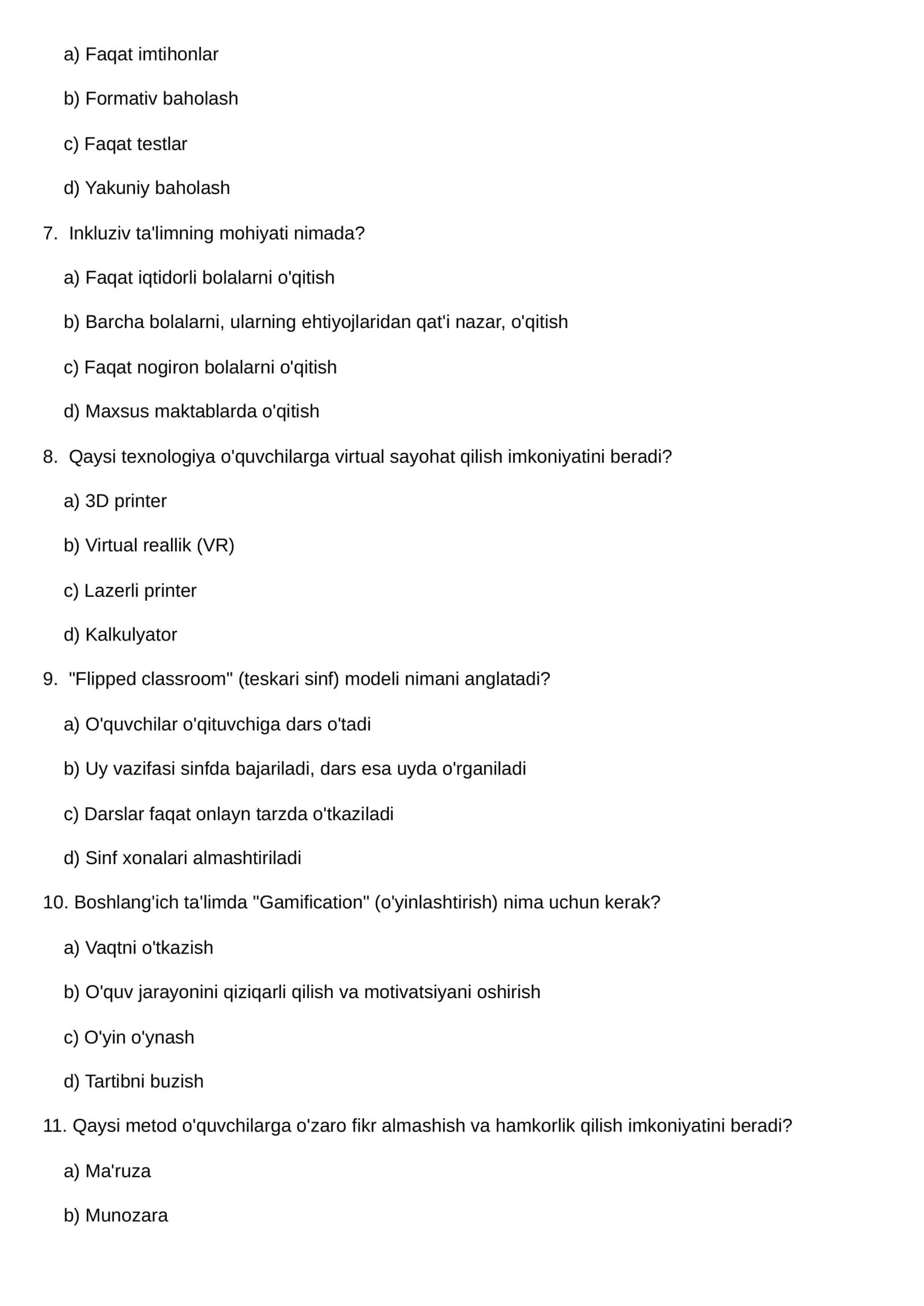 Boshlang'ich ta'limda pedagogik jarayonining zamonaviy tendensiyalari va texnologiyalari 2