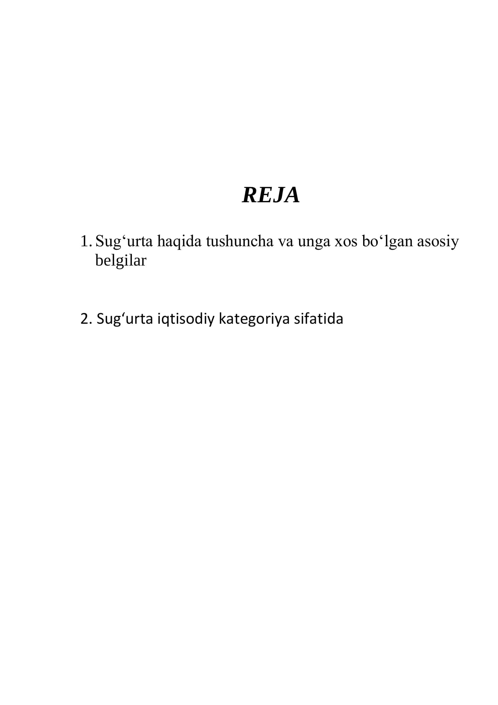 Milliy iqtisodiyotda sug‘urtaning o‘rni va roli 2