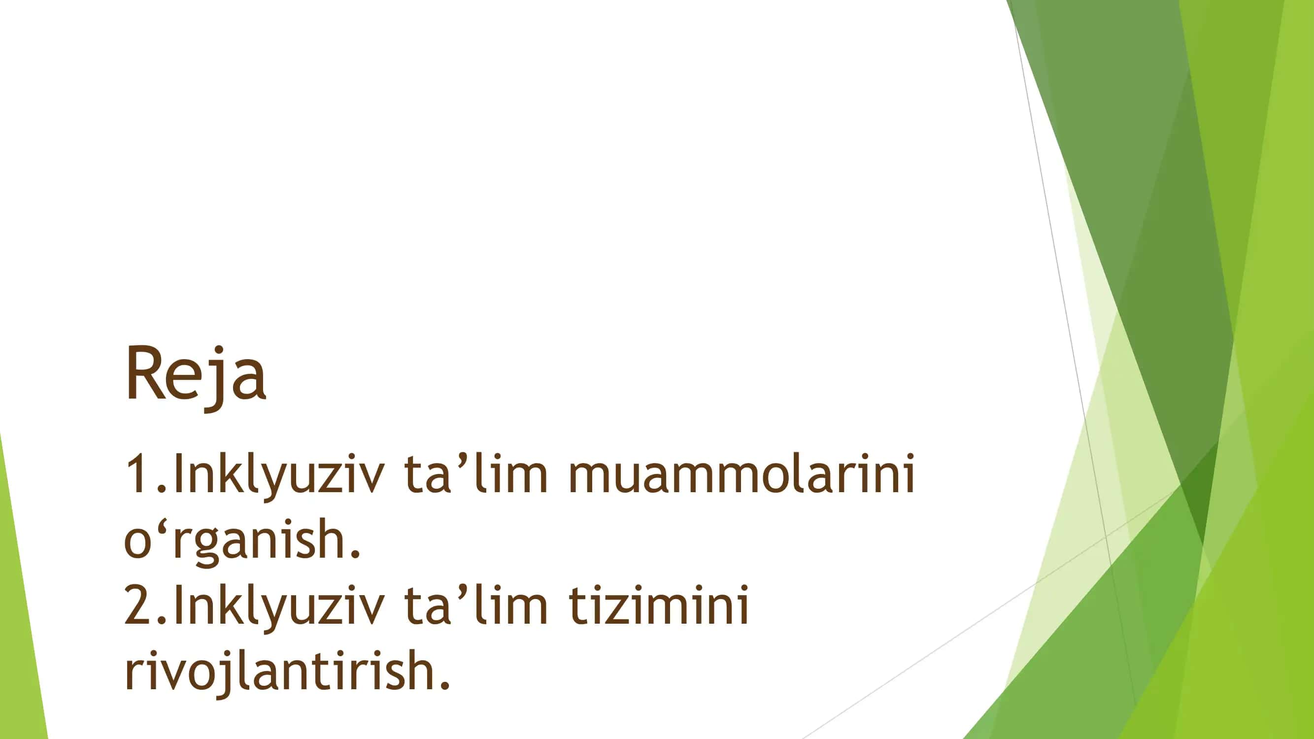 Inklyuziv ta’lim muammolarini o‘rganish 2