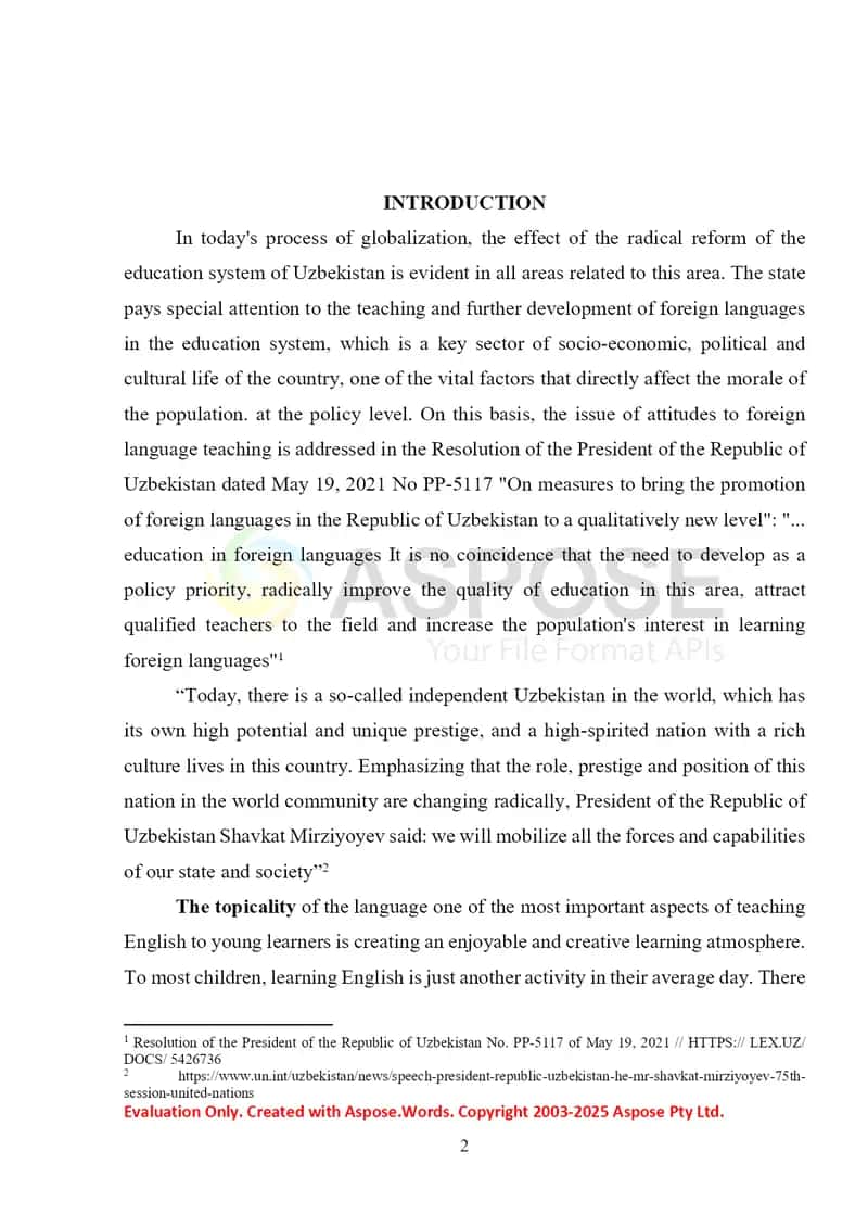 CHILDREN AND YOUNG LEARNERS TEACHERS 2