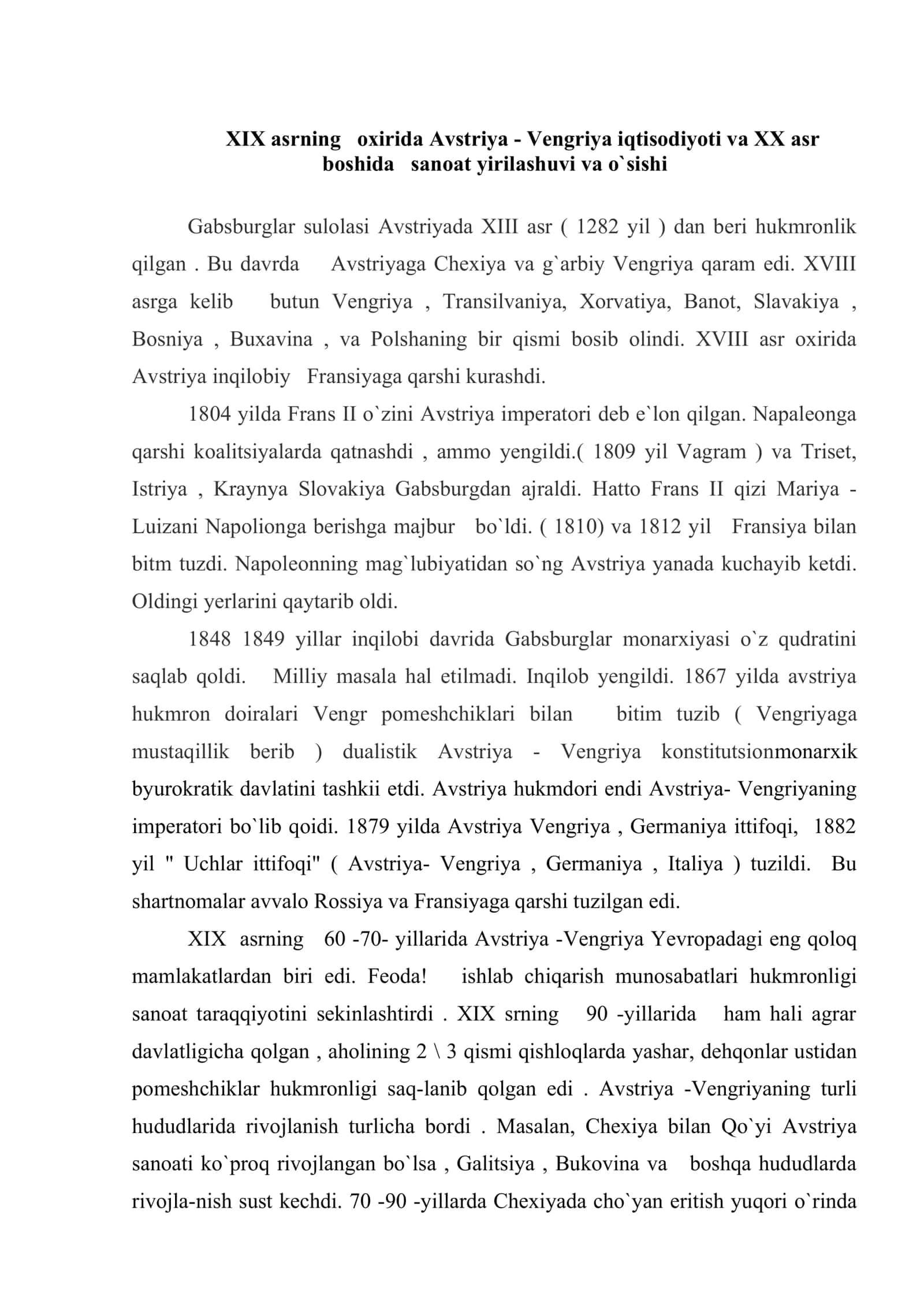 XIX asr oxiri XX asr boshlarida Avstriya-Vengriya 2