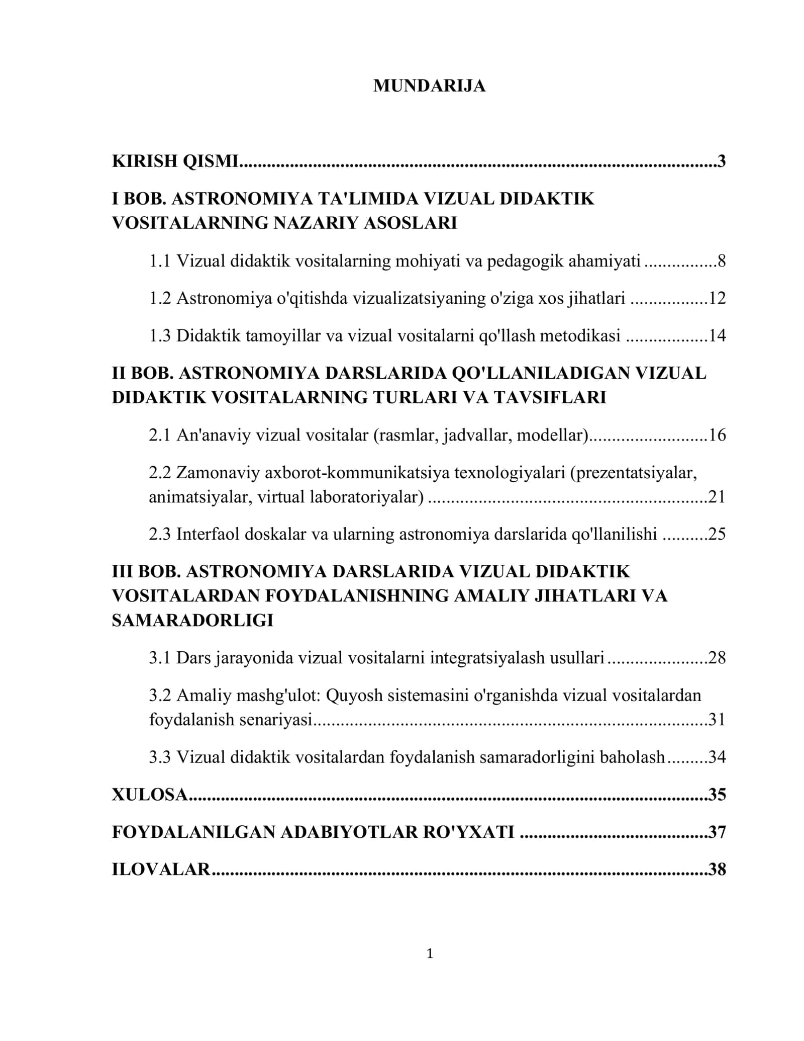 Astronomiya darslarida vizual didaktik vositalardan foydalanish 2