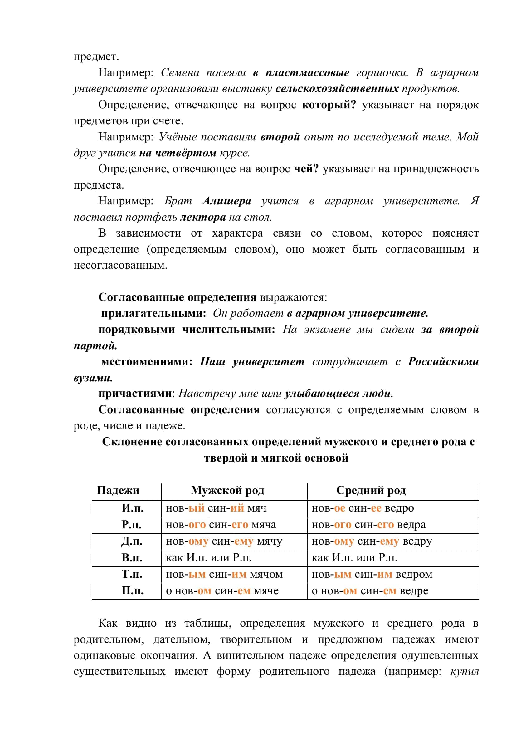 ТЕМА 14. ВЫРАЖЕНИЕ ОПРЕДЕЛИТЕЛЬНЫХ ОТНОШЕНИЙ В ПП 2