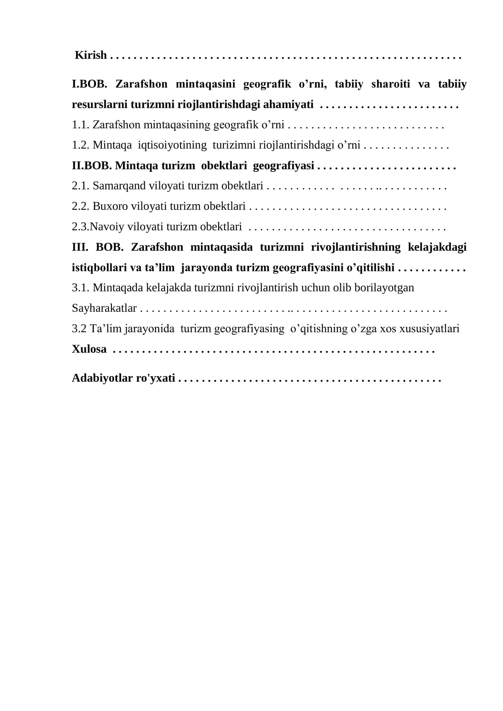 Zarafshon mintaqasida turizmni rivojlantirishning geografik jihatlari 2