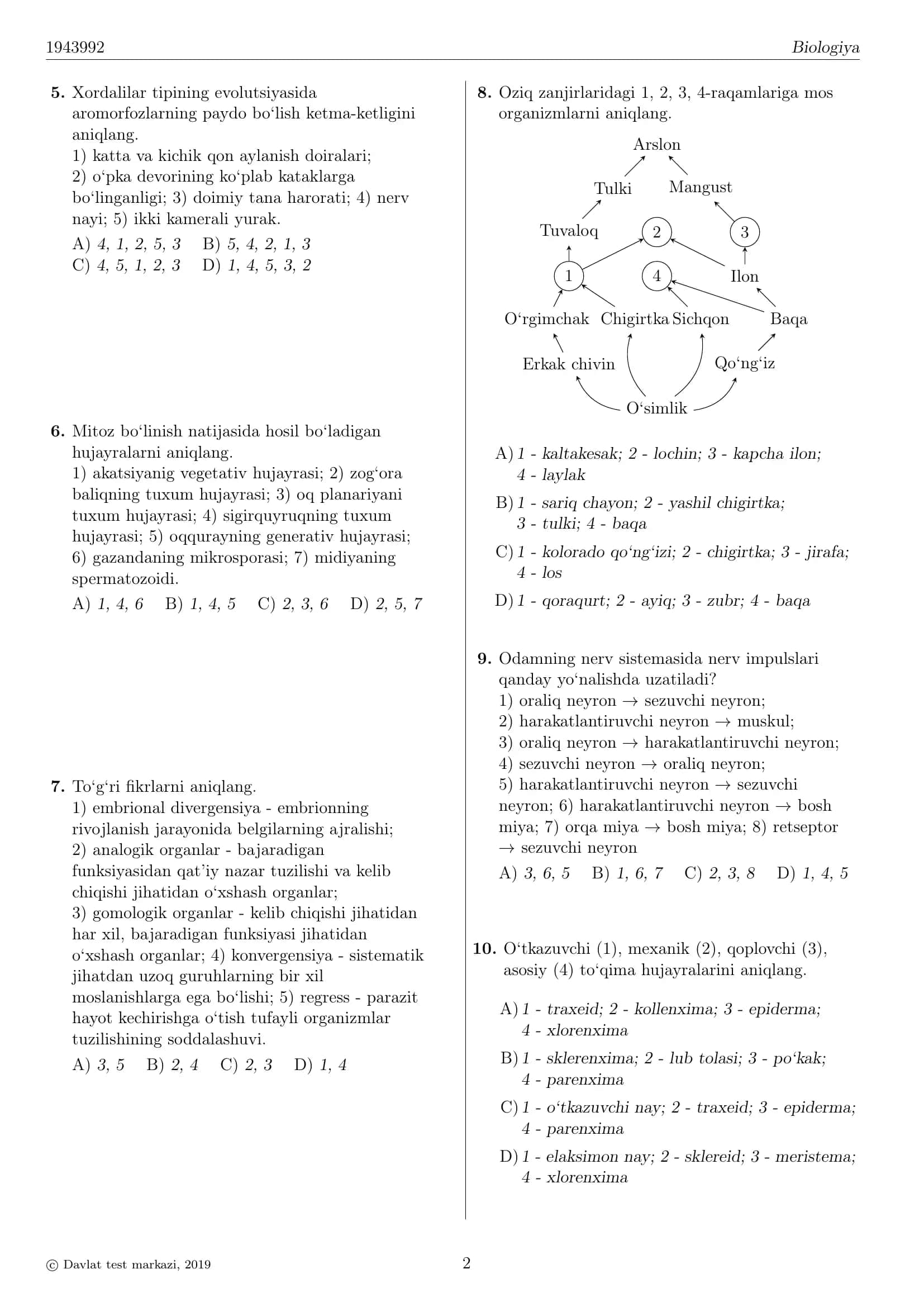 Biologiya 2
