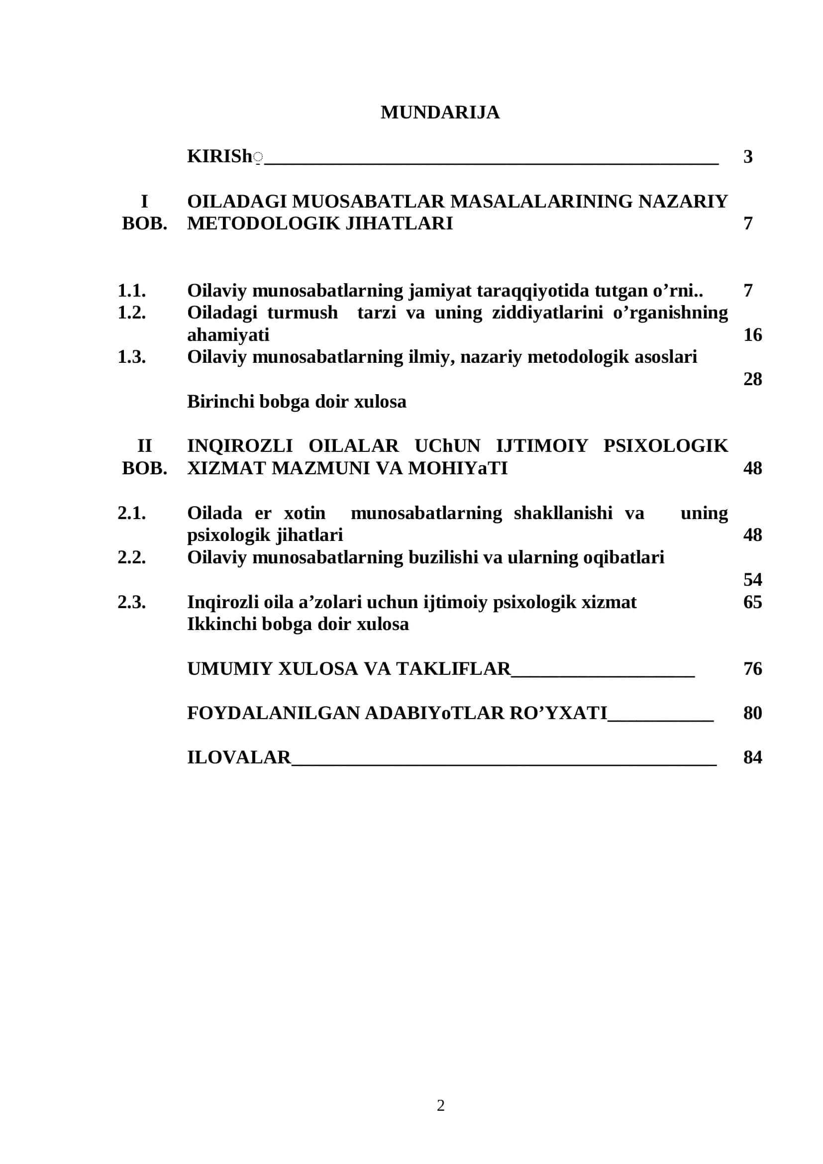 "Inqirozli oilalar uchun ijtimoiy-psixologik xizmat mazmuni" 2