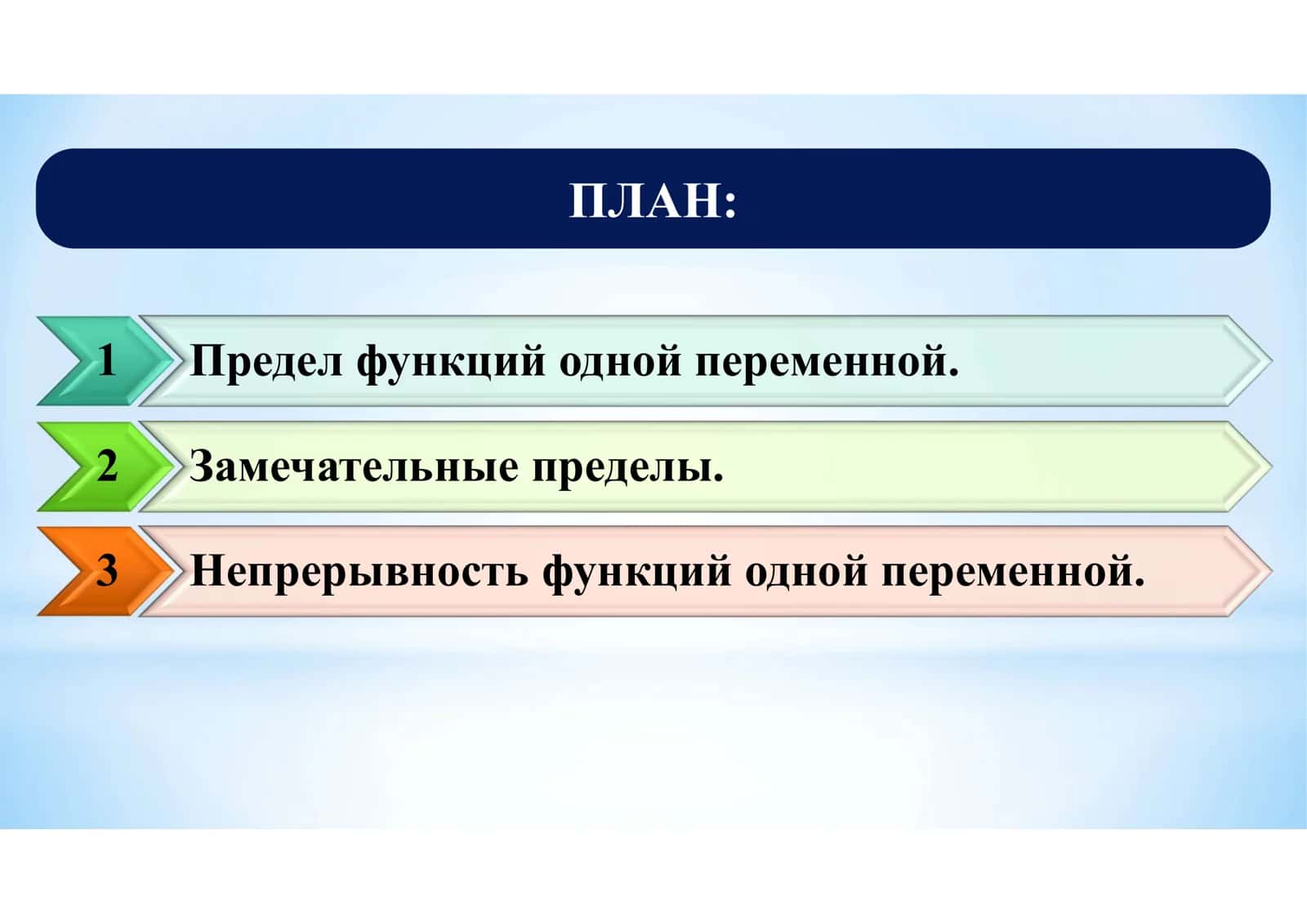 Предел функции 2