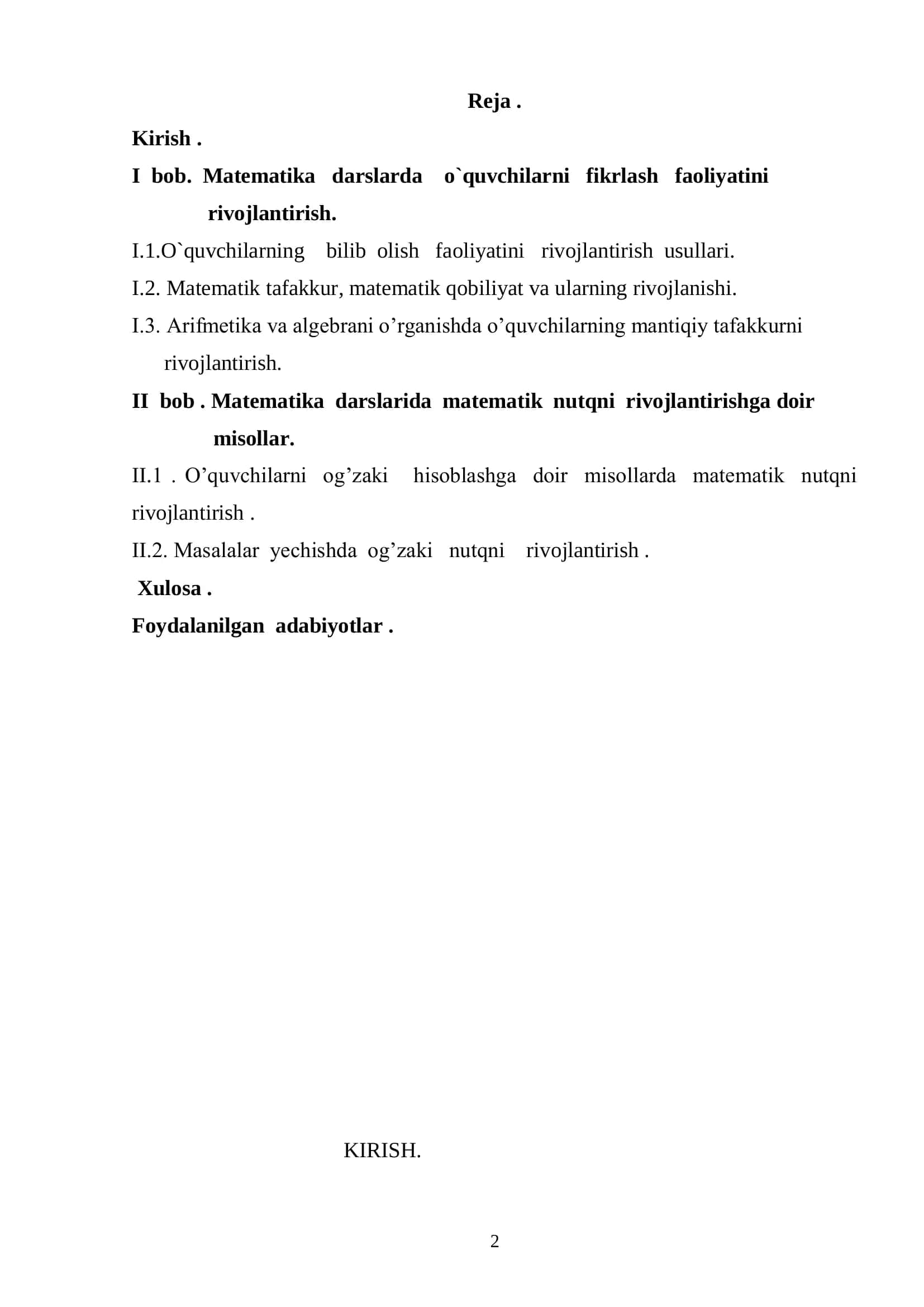 Boshlang’ich sinflarning matematika darslarida matematik nutqni rivojlantirish 2