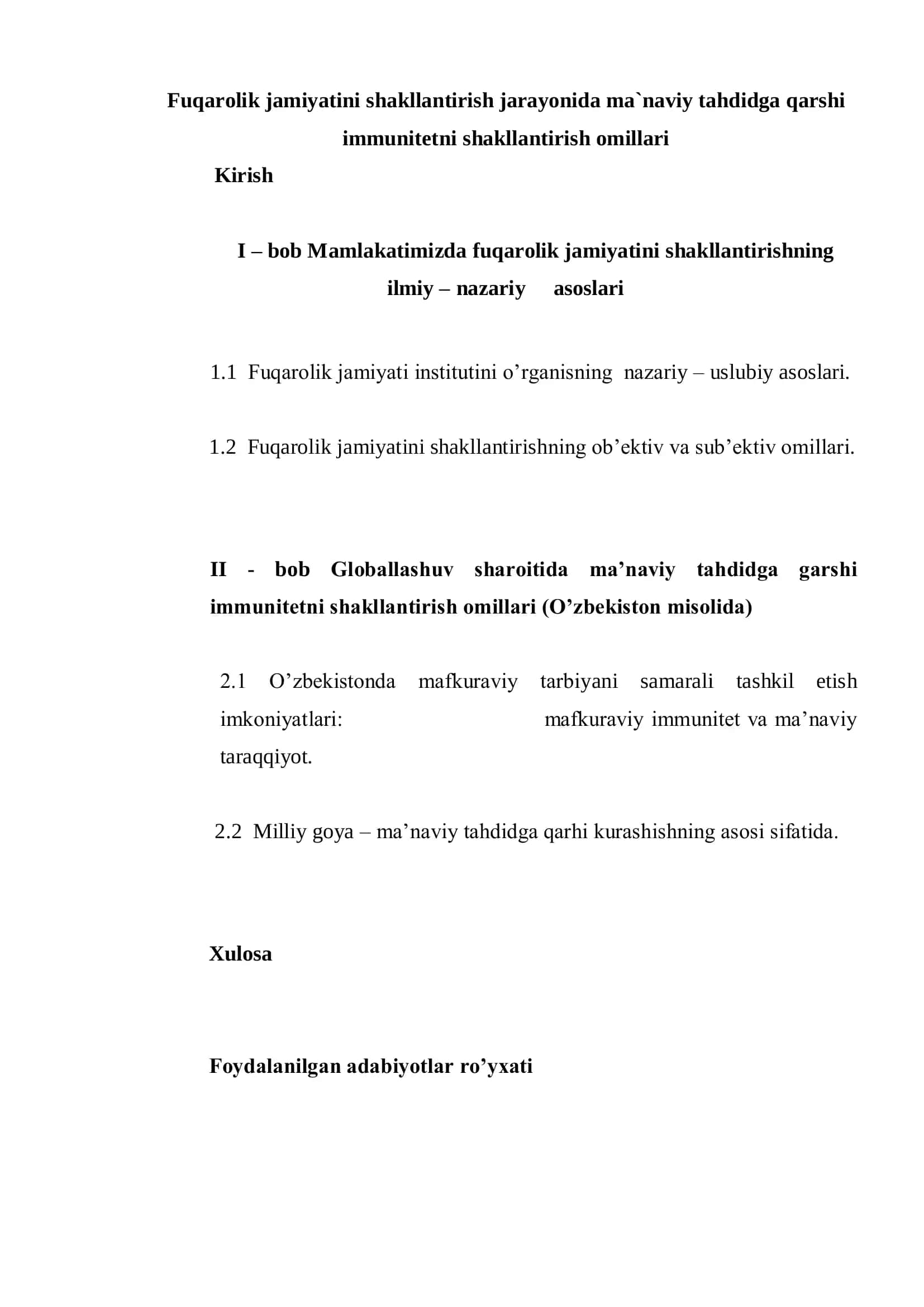Fuq’arolik jamiyati shakllanishida ma’naviy tahdidga q’arshi immunitetni shakllantirish omillari 2