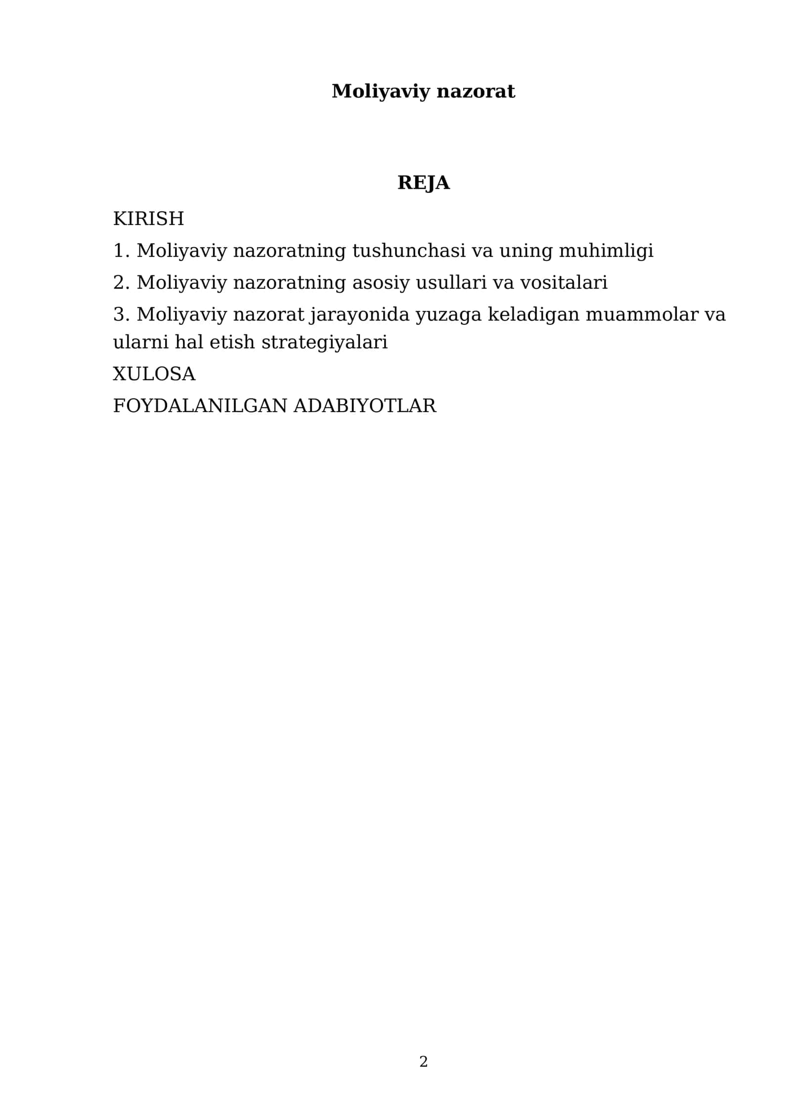 Moliyaviy nazorat 2