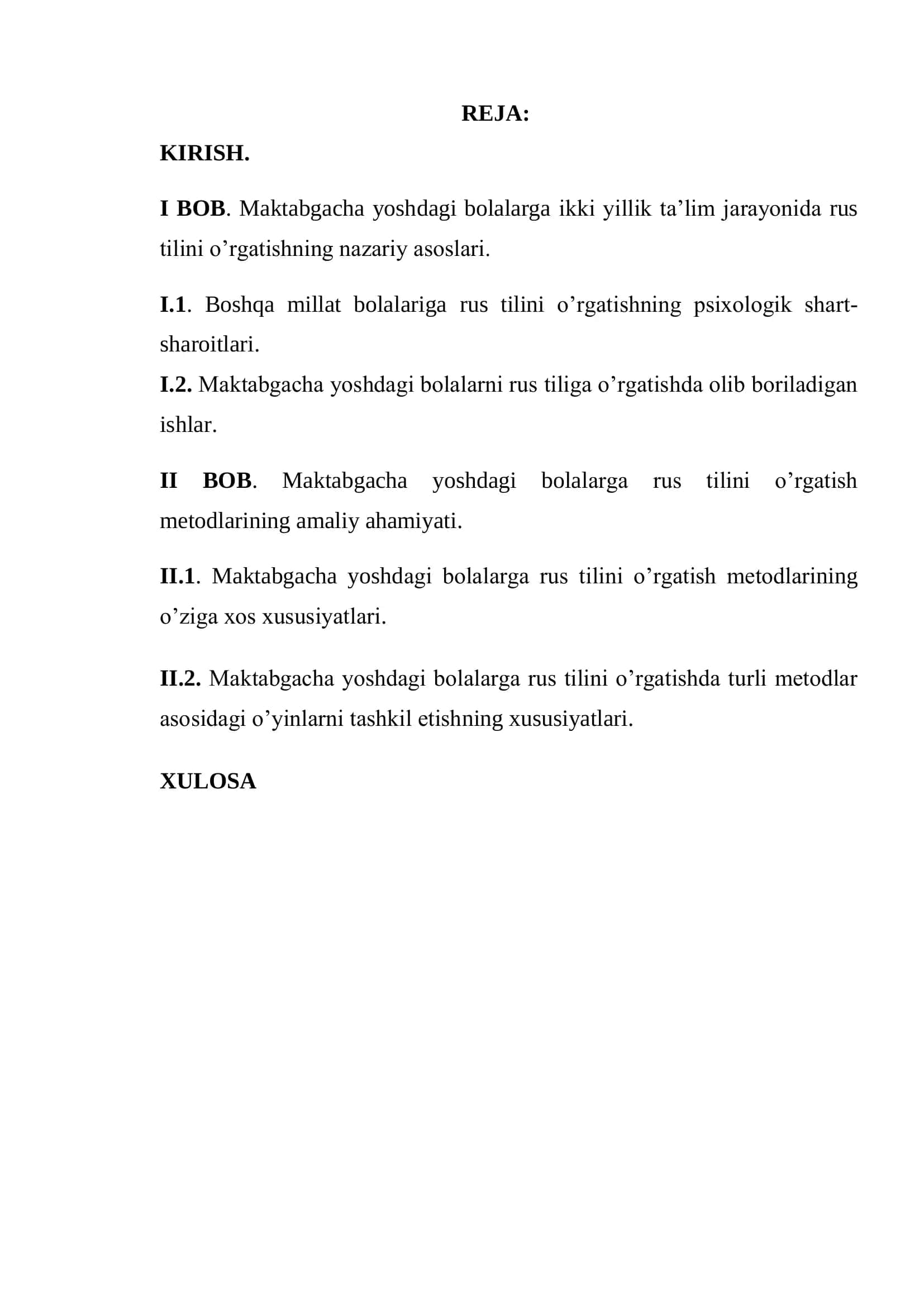 MAKTABGACHA TA’LIM YOSHIDAGI BOLALARNI IKKINCHI TILGA O’RGATISH METODIKASI VA AMALIY AHAMIYATI 2