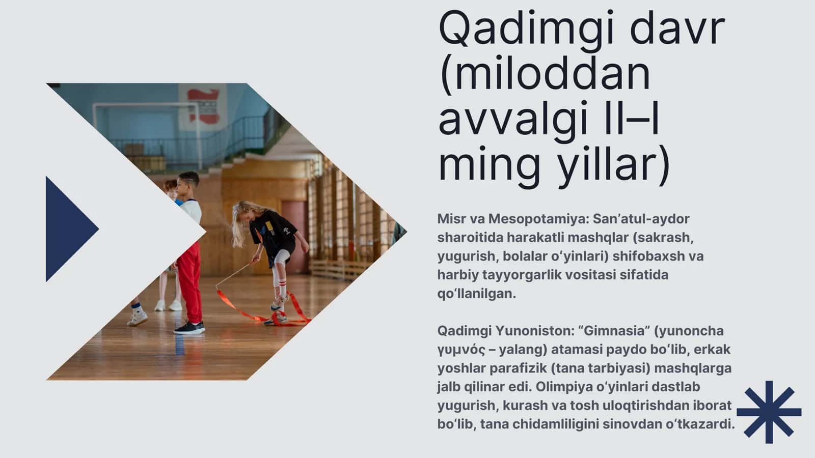 Gimnastikani rivojlantirish tarixi 2