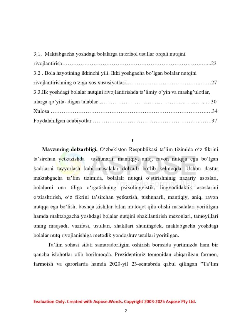 Interfaol usullar orqali maktabgacha yoshdagi bolalar nutqini rivojlantirish 2