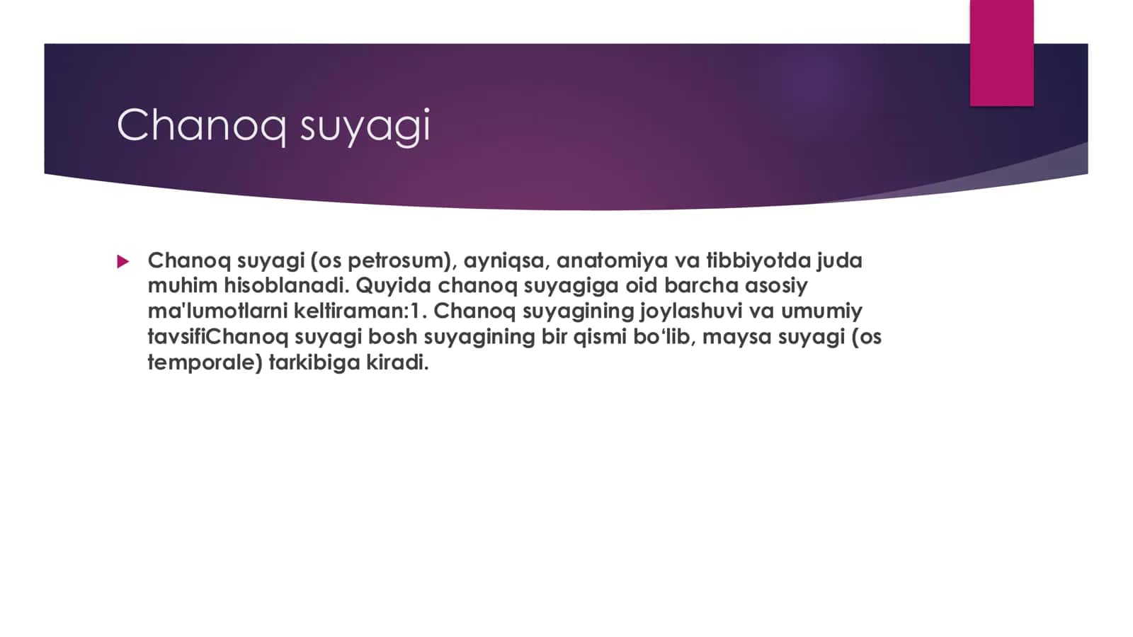 Chanoq suyagi 2