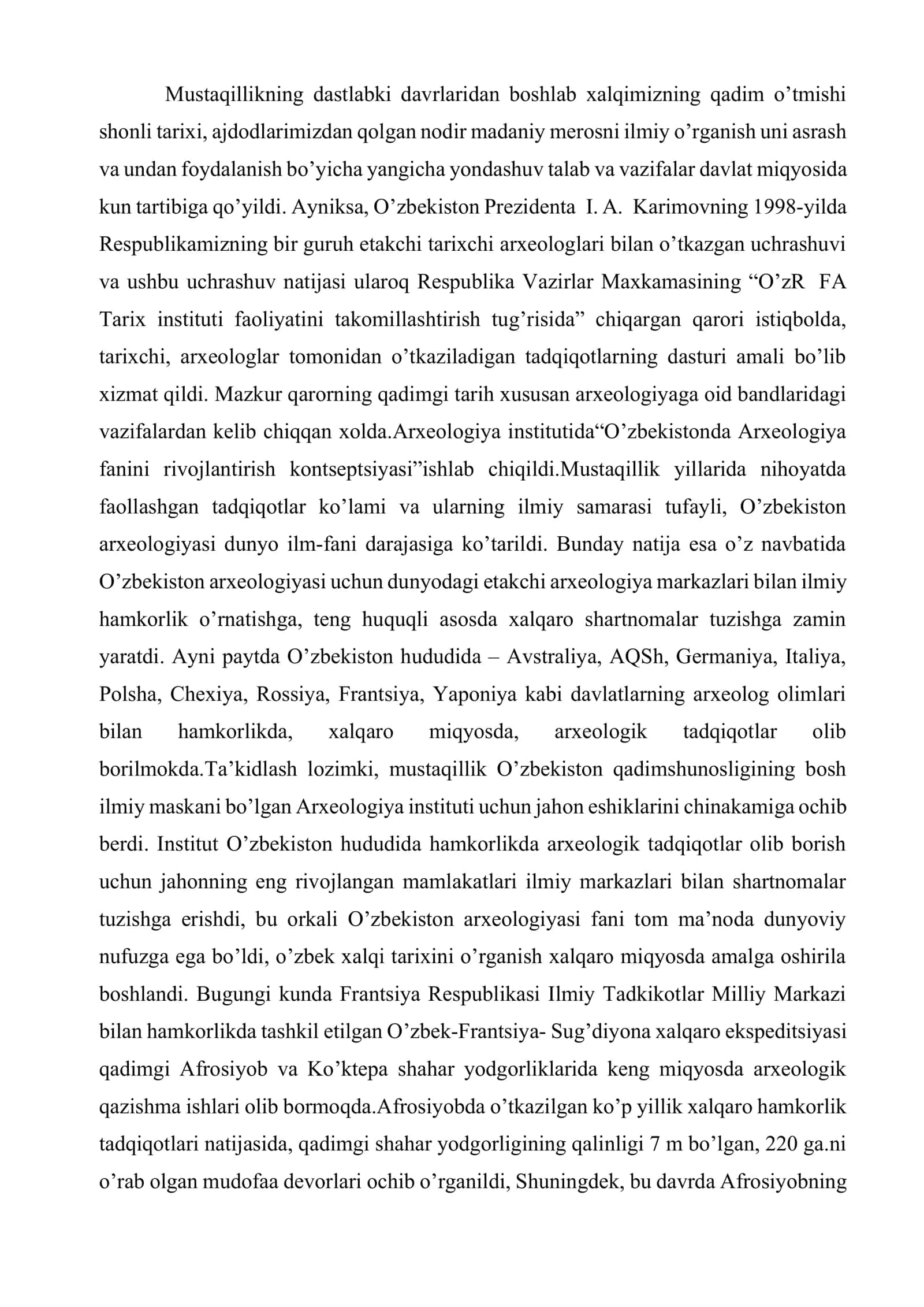 O’zbekiston va Fransiya ekspeditsiyasi 2