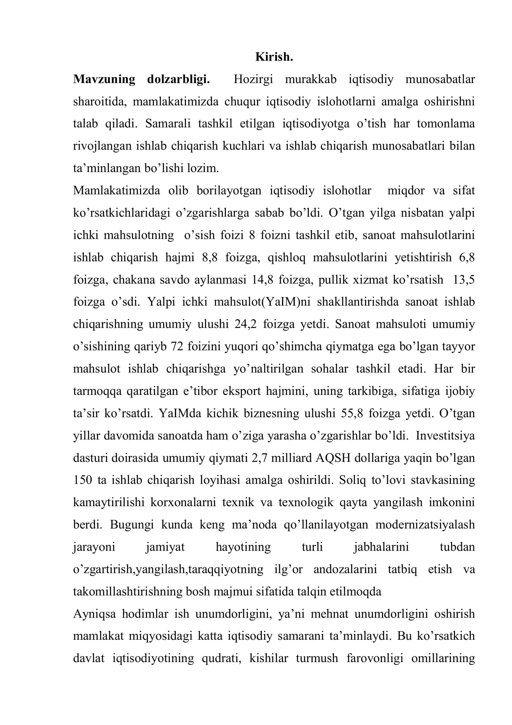 Mehnat unumdorligi va uning hajmiga ta'sir qiluvchi omillar 2