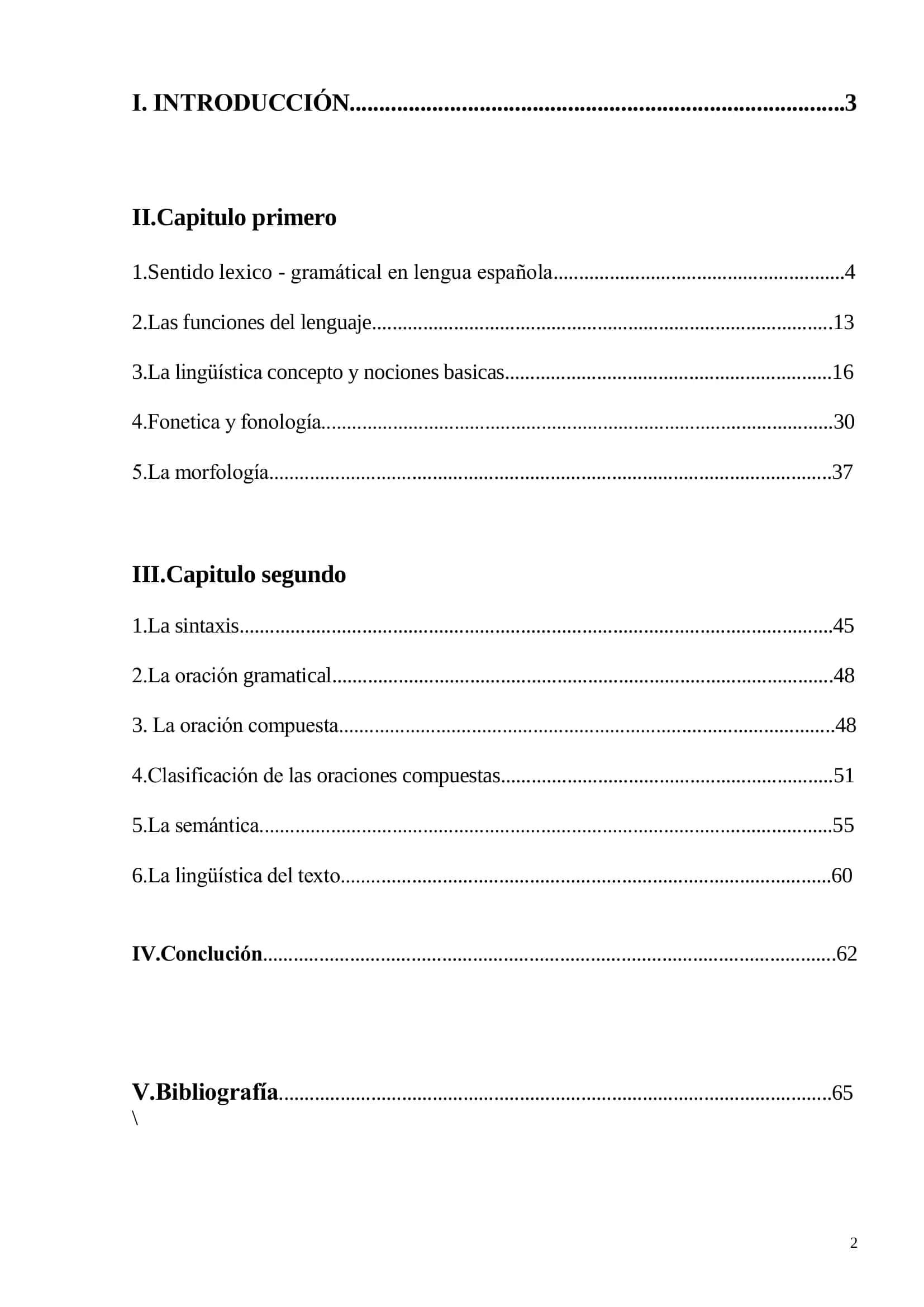 Sentido lexico - gramátical en lengua española 2