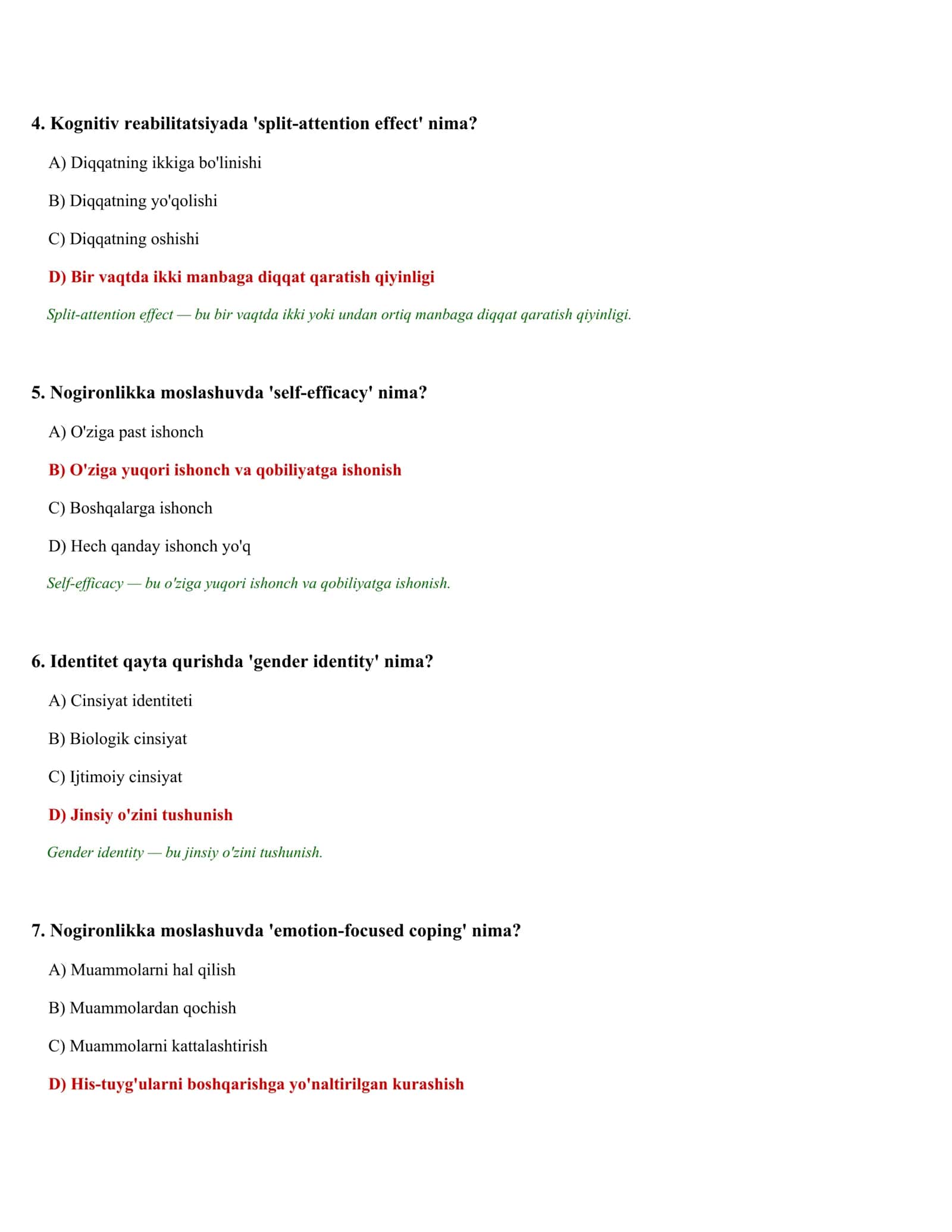 PSIXOLOGIK TESTLAR TO'PLAMI (640 test) 2
