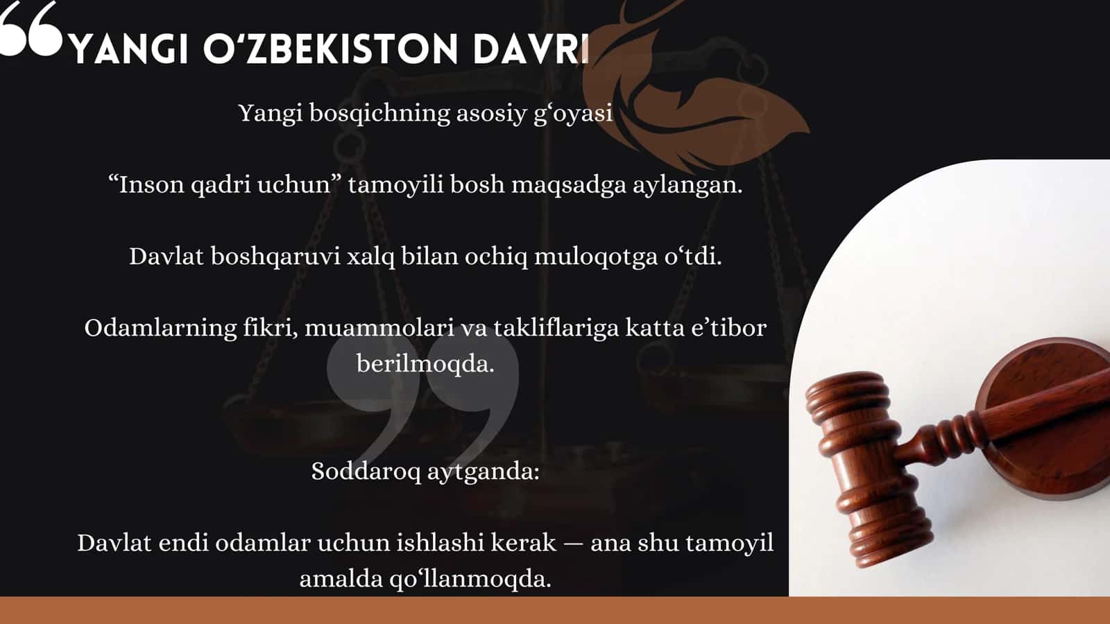 YANGI O‘ZBEKISTONDA INSON HUQUQLARI VA ERKINLIKLARI KAFOLATLARI 2