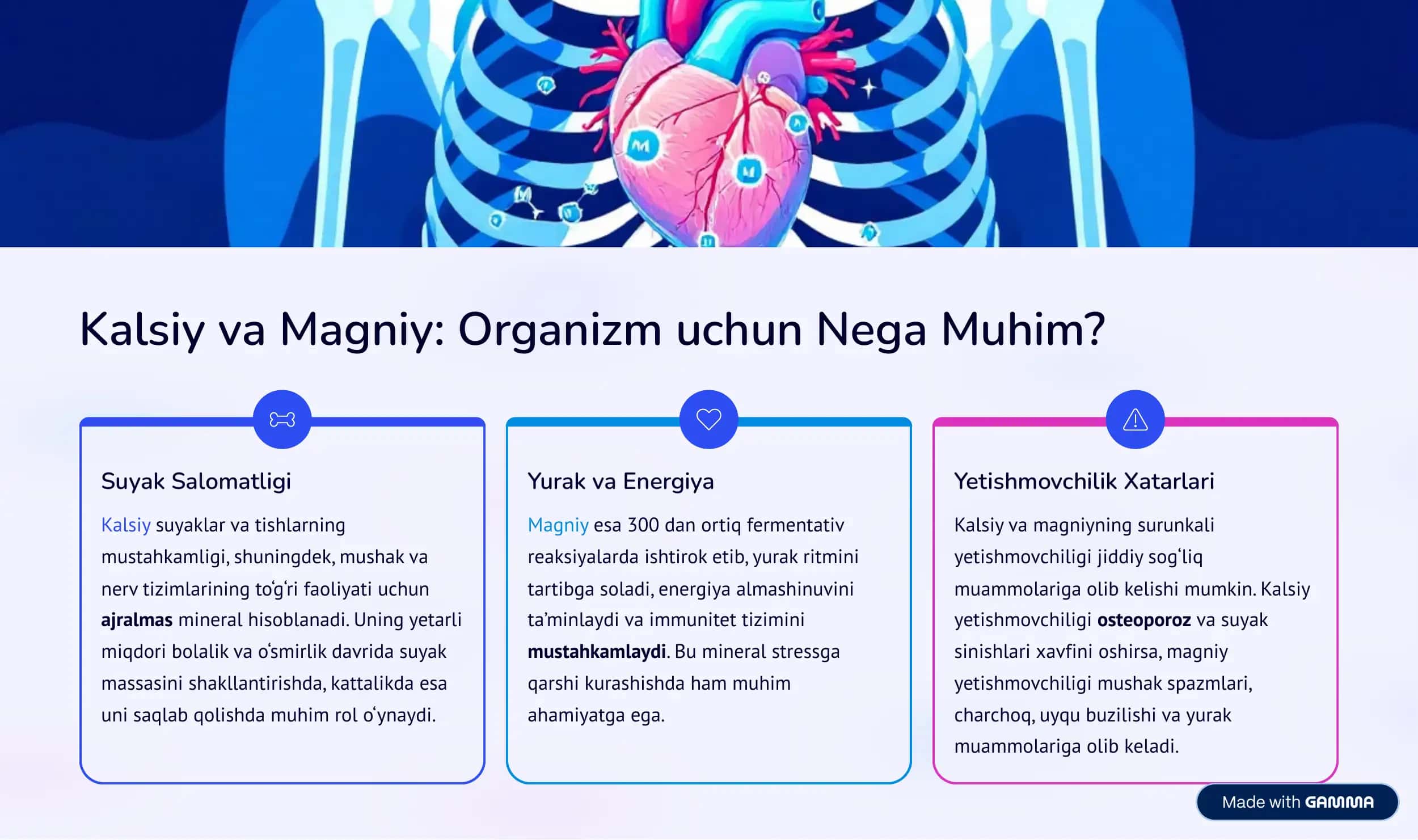 Kalsiy va Magniy: Organizm uchun Nega Muhim? 2