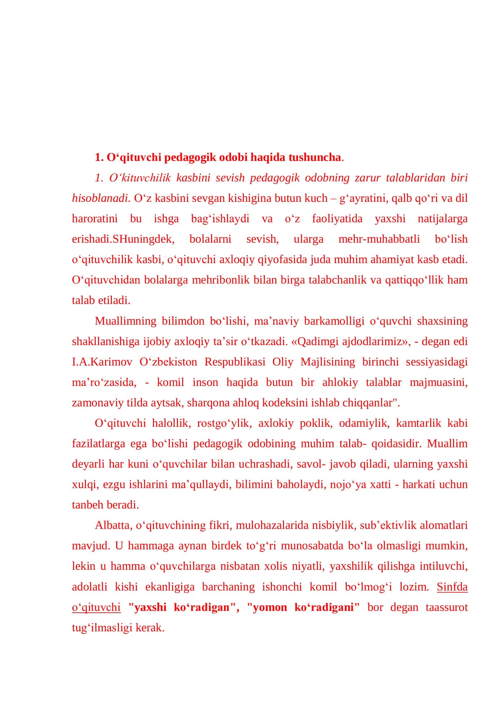PEDAGOGNING KASBIY MADANIYATI VA ODOB AHLOQI 2