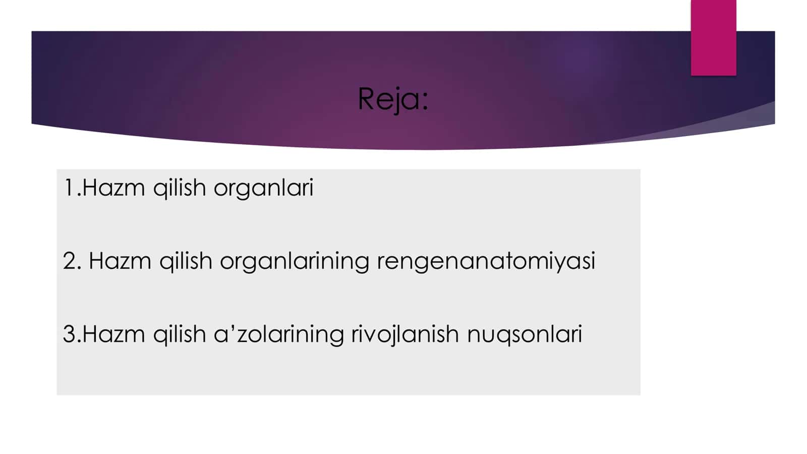 Hazm a’zolarining rentgenanatomiyasi 2