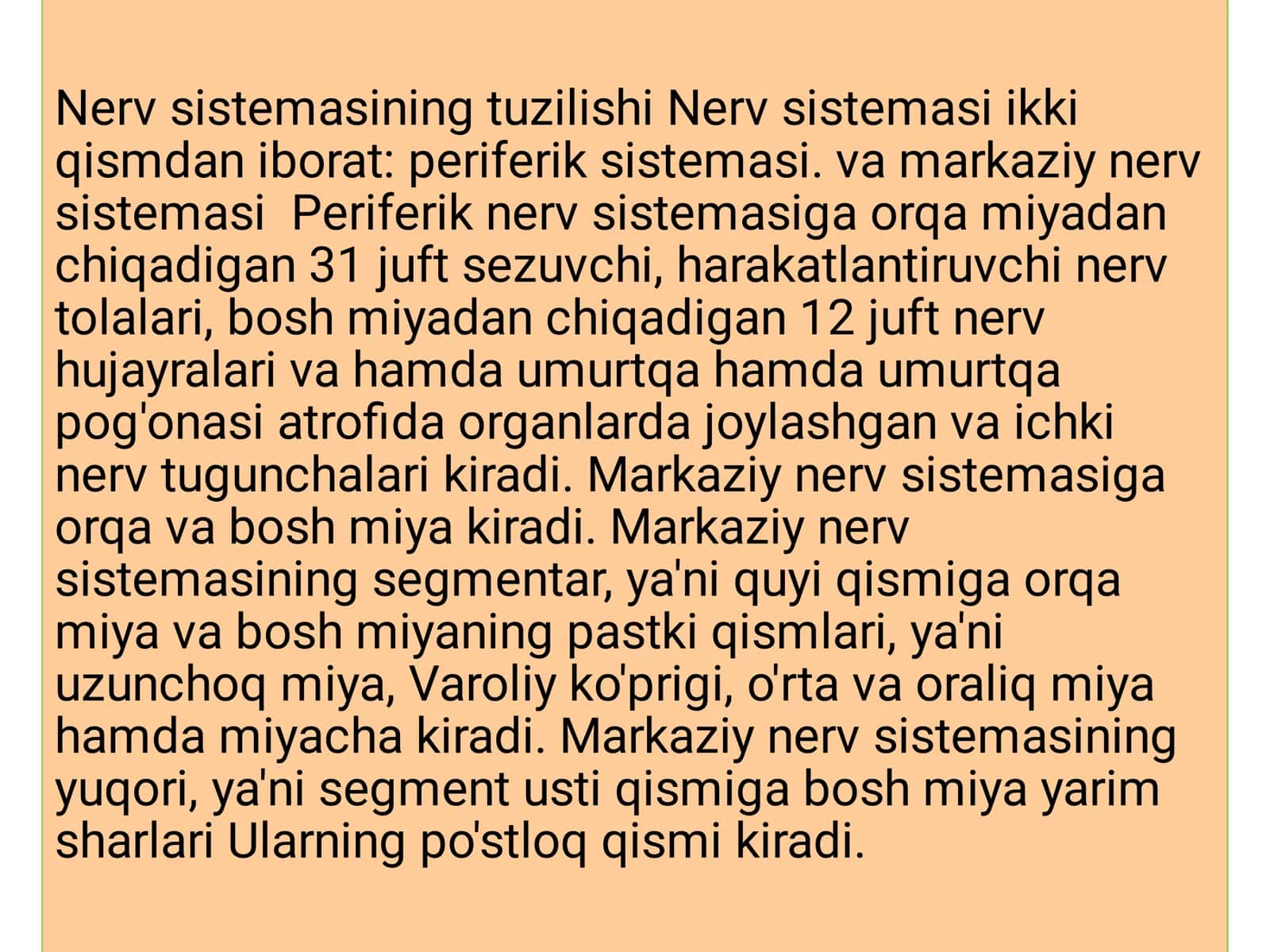 Oliy Nerv Sistemasi 2