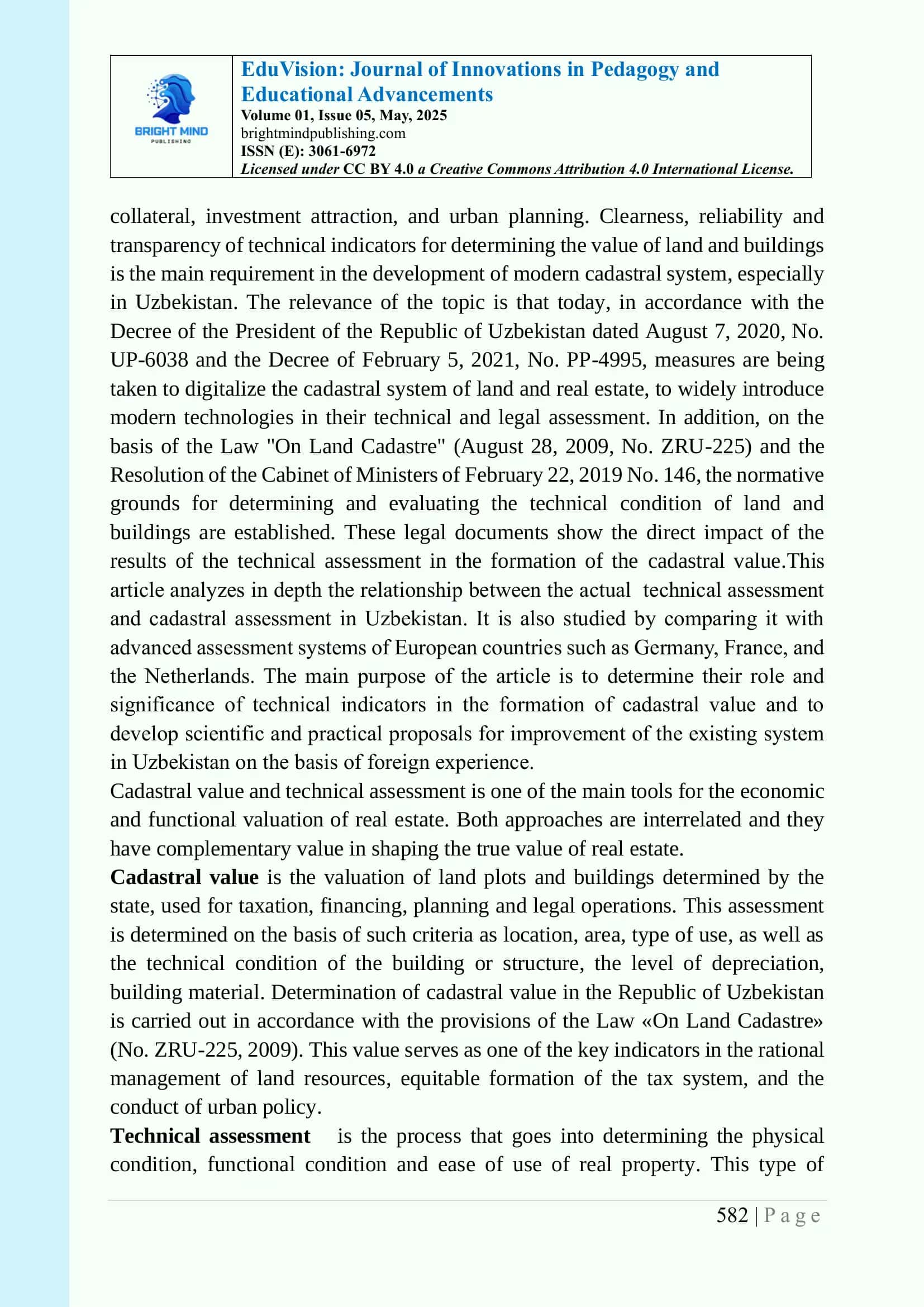 Journal of Innovations in Pedagogy and Educational Advancements 2