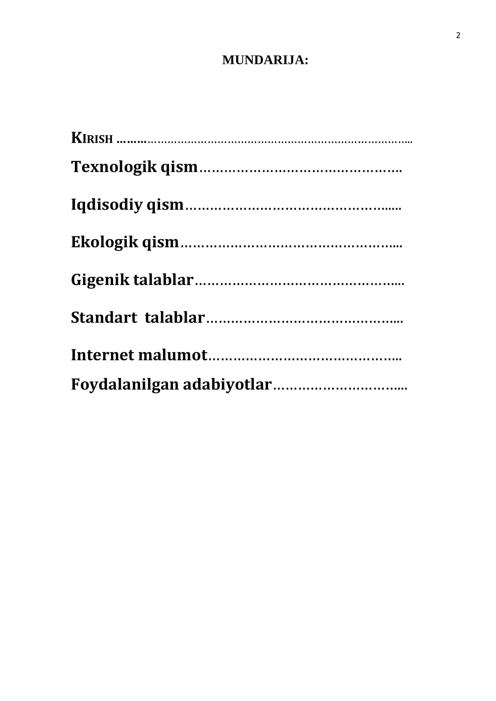 Sut mahsulotlarini qayta ishlash (muzqaymoq) tayyorlash texnologiyasini takomillashtirish 2