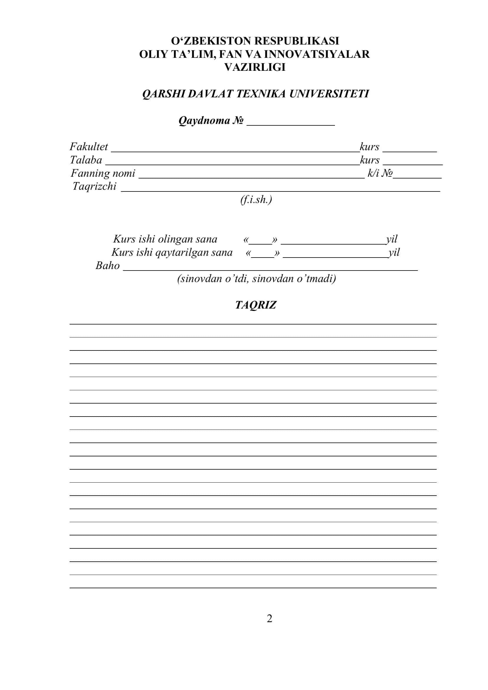 Python dasturlash tili tarkibida Diagrammalar va uch o'lchovli grafiklar chizish kurs ish 2