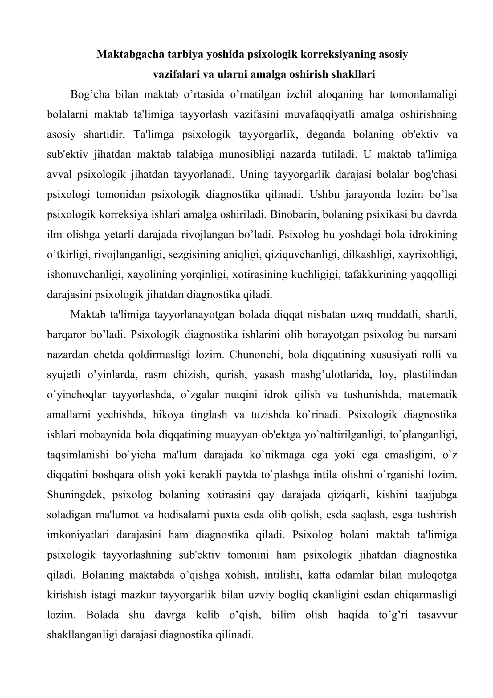 Ontogenetik taraqqiyot inqirozlari psixokorreksiyasi va psixoprofilaktikasi 2