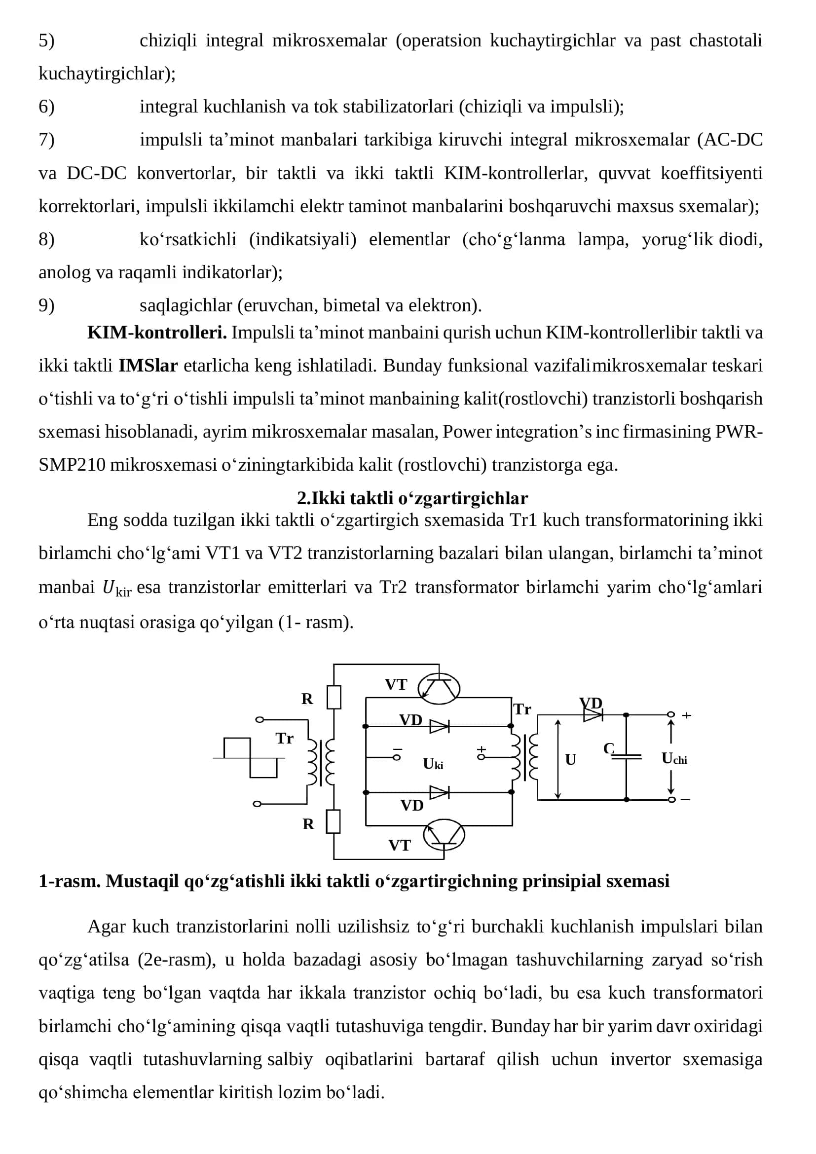 TIRISTORLI TOK INVERTORINI TADQIQ ETISH 2