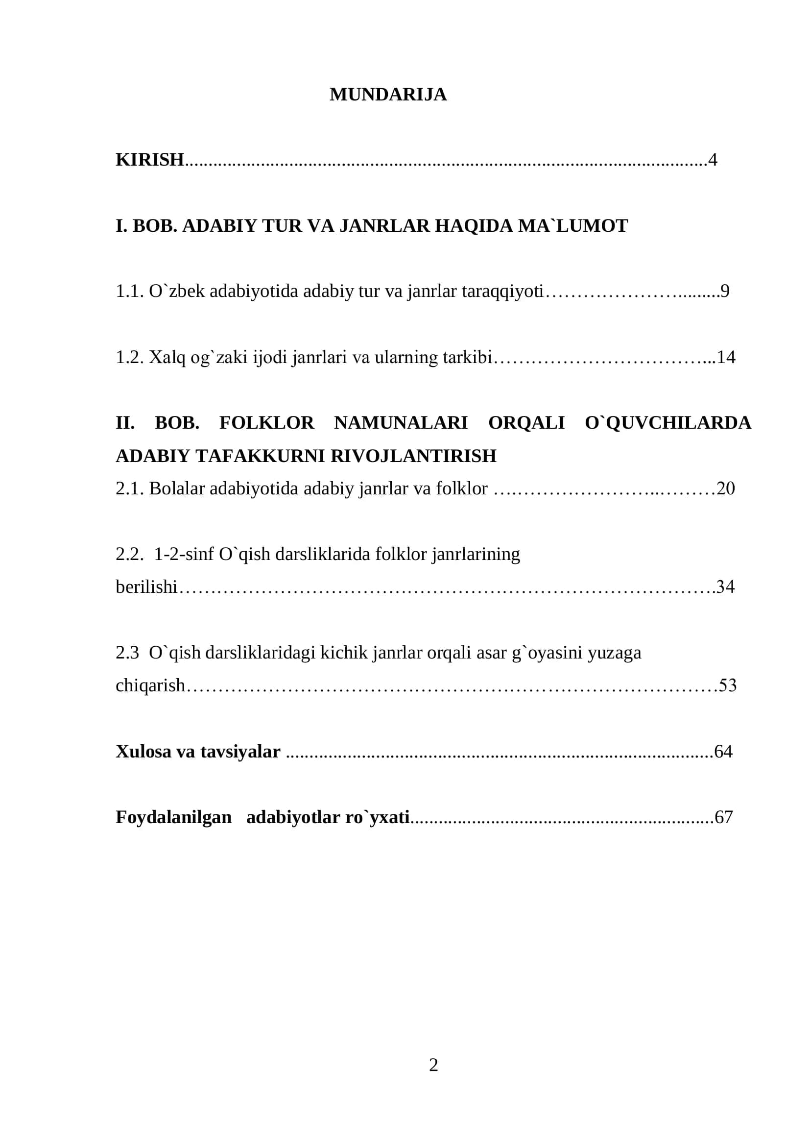 Badiiy asar g ’oyasini yuzaga chiqarishda folklor namunalarini berilishi 2