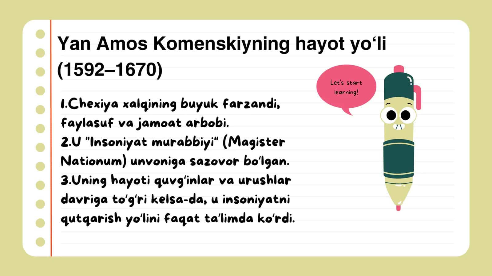 Yan Amos Komenskiyning pedagogik g‘oyalari 2