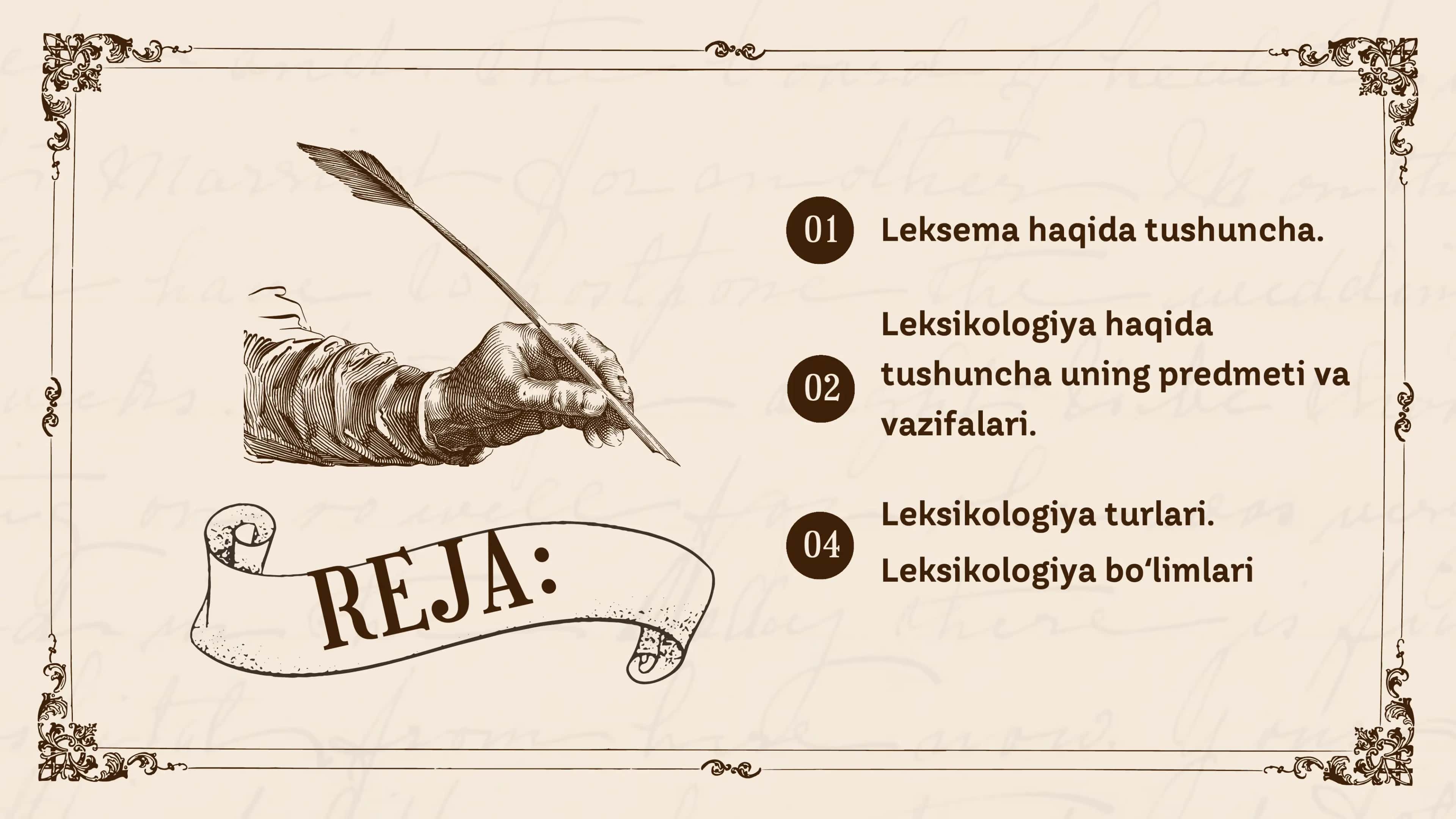 Leksema va leksikologiya 2