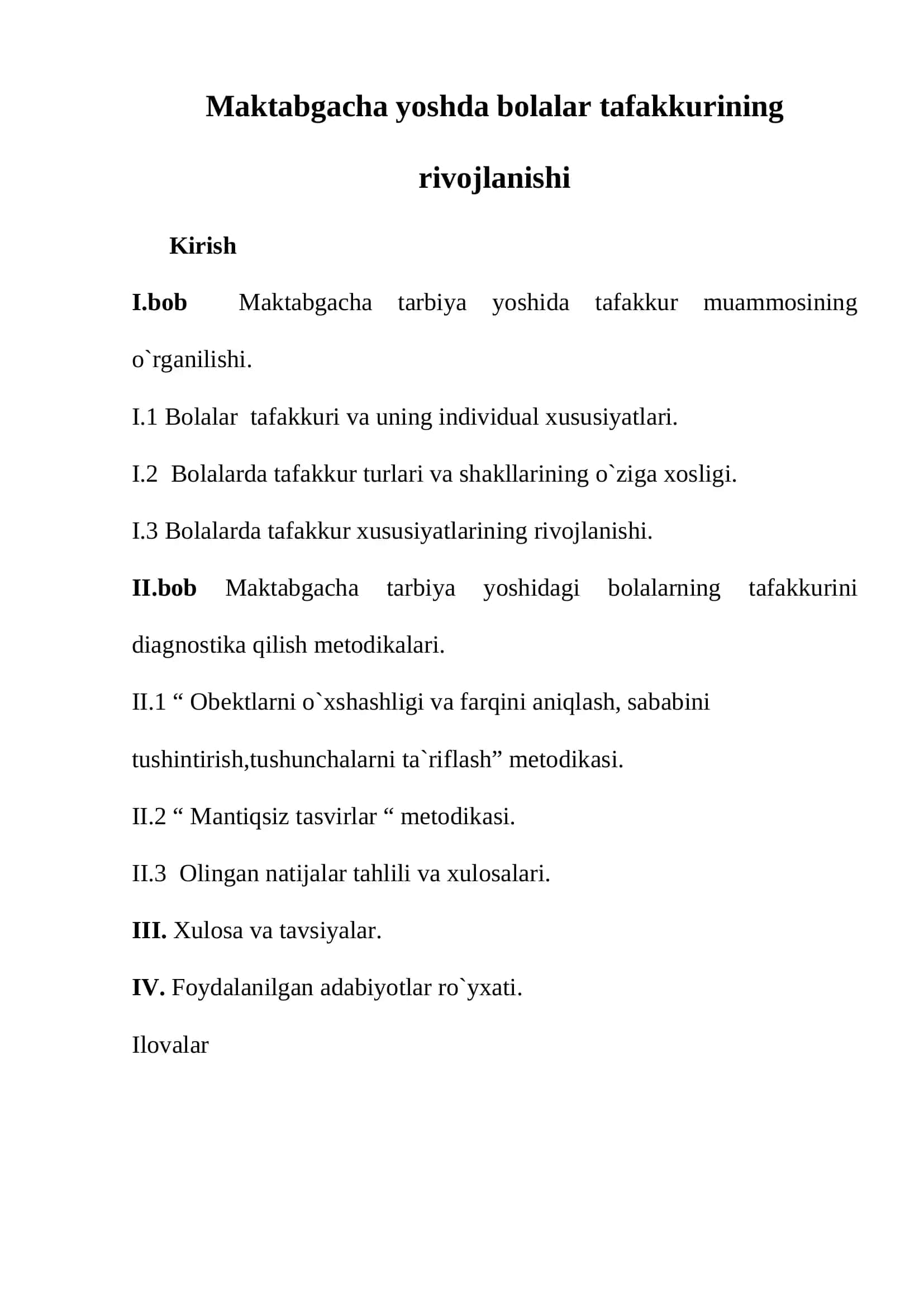 Maktabgacha Yoshda Bolalar Tafakkurining Rivojlanishi 2