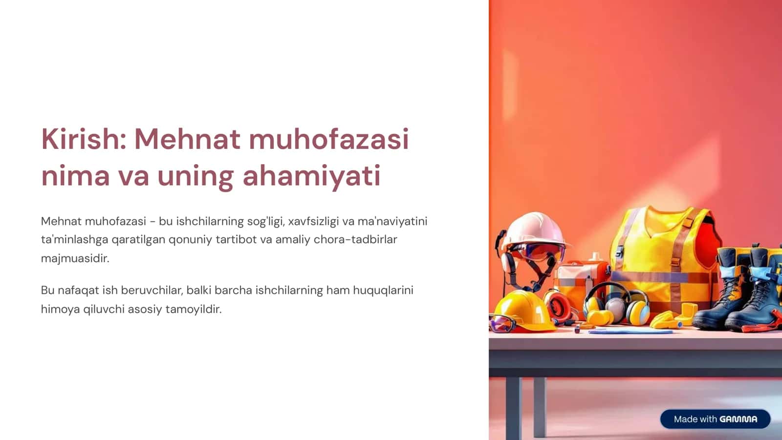 Mehnat muhofazasi 2