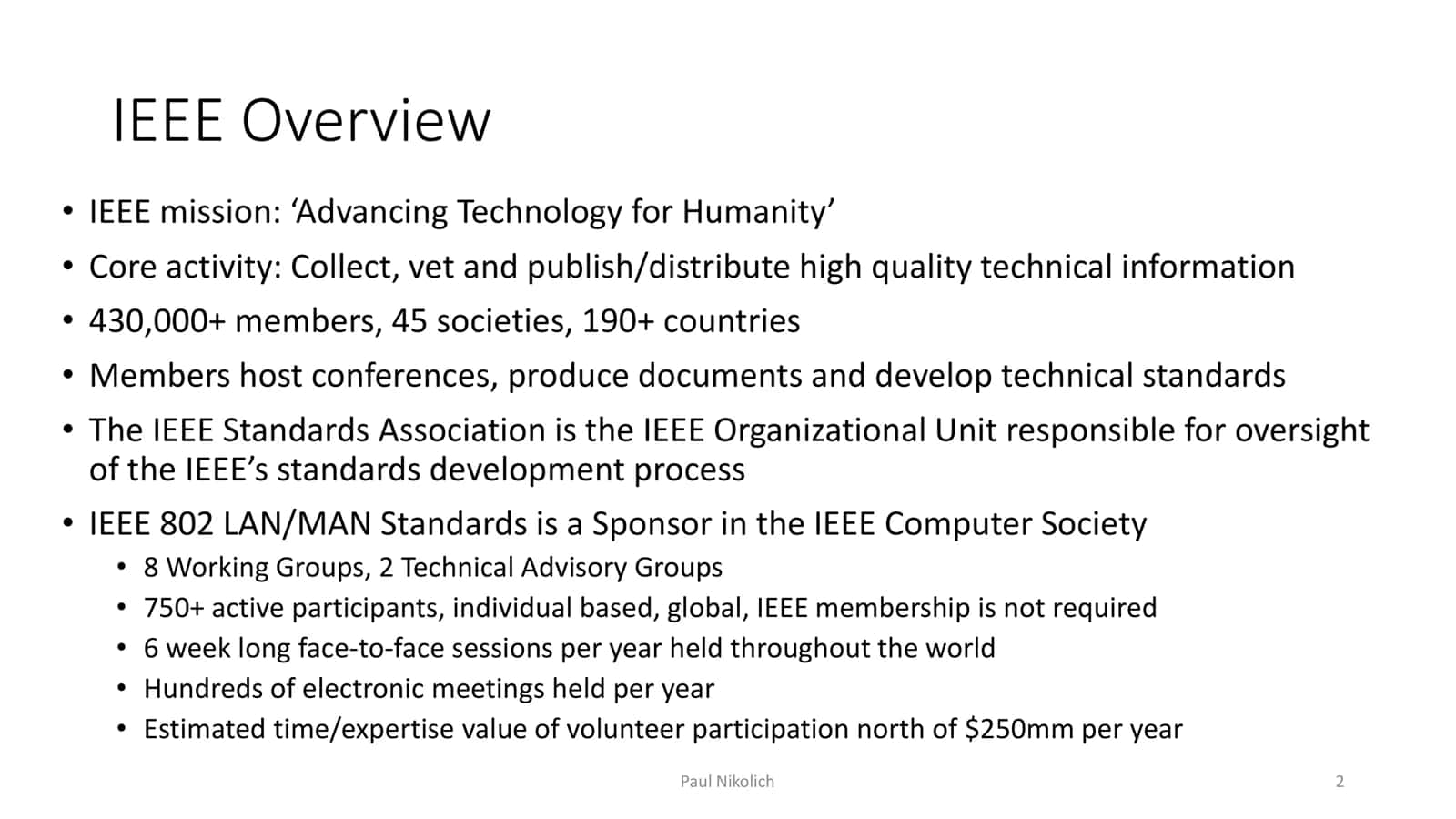 IEEE 802 LAN/MAN Standards 2