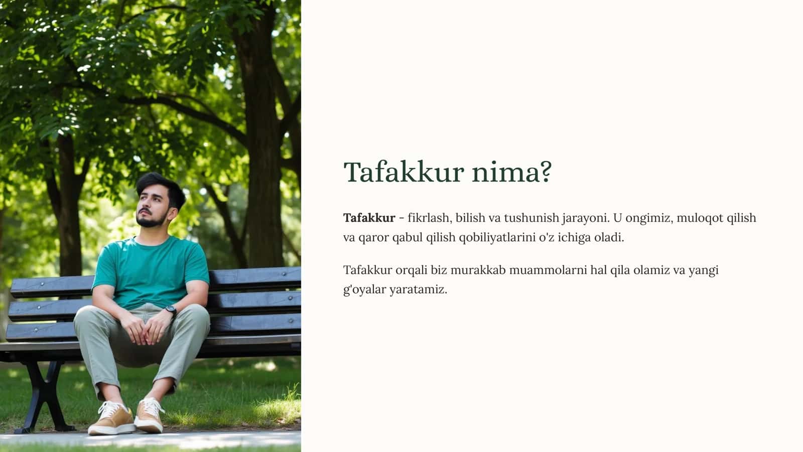 Tafakkur tushunchasi 2