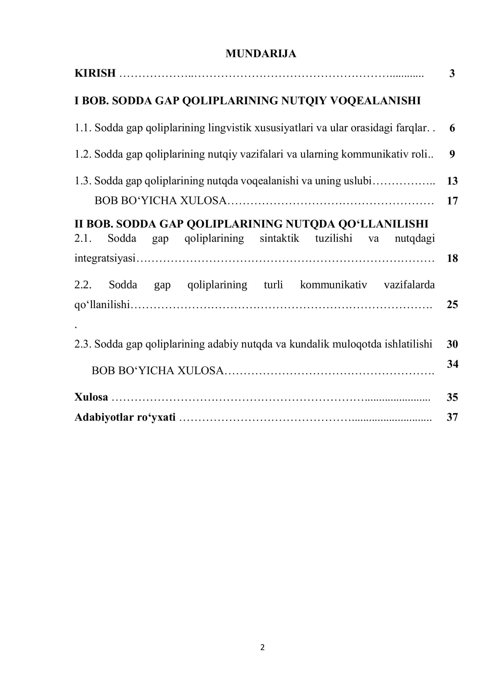 Sodda gap qoliplarining nutqiy voqealanishi 2