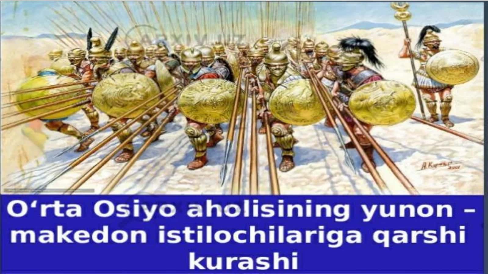 O'rta osiyo aholisining yunon-makedonlarga qarshi kurashi 2