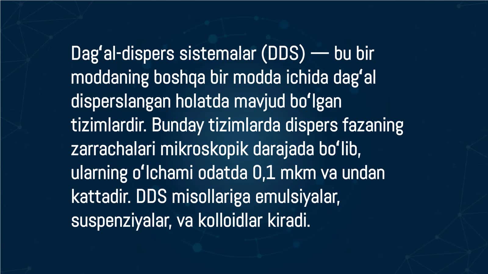 Dagʻal-dispers sistemalar 2