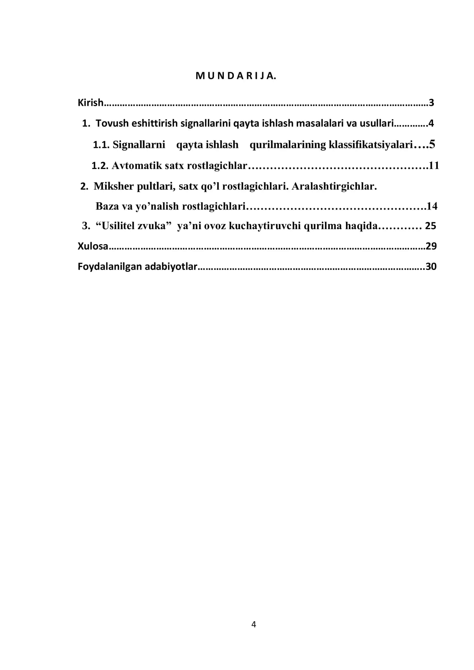 Ovoz kuchaytiruvchi qurilmalar 2