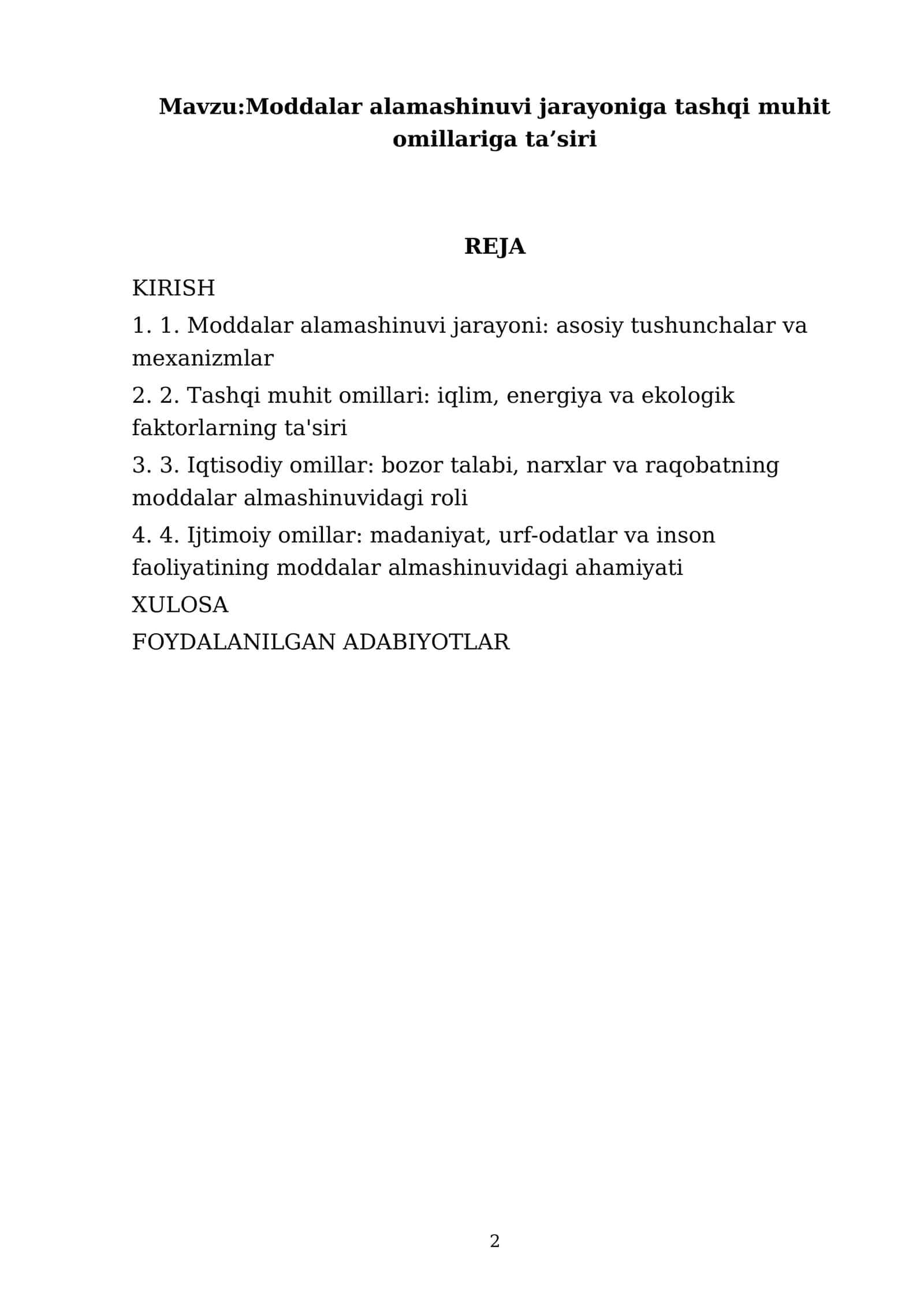 Botanika fanidan tayyorlagan referat 2