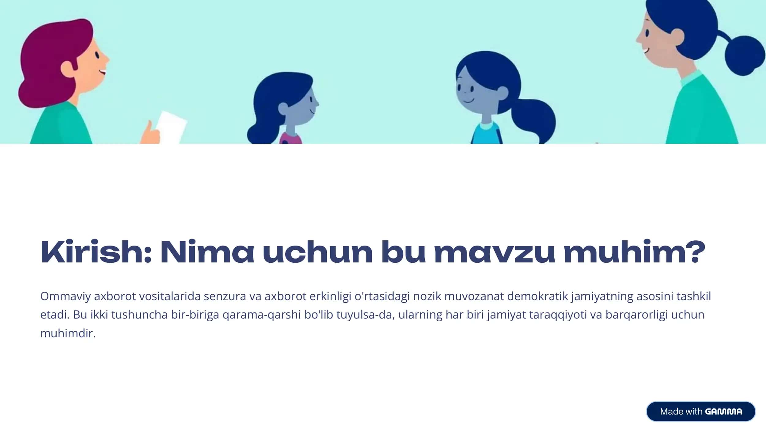 Ommaviy axborot vositalarida Senzura va Axborot Erkinligi 2