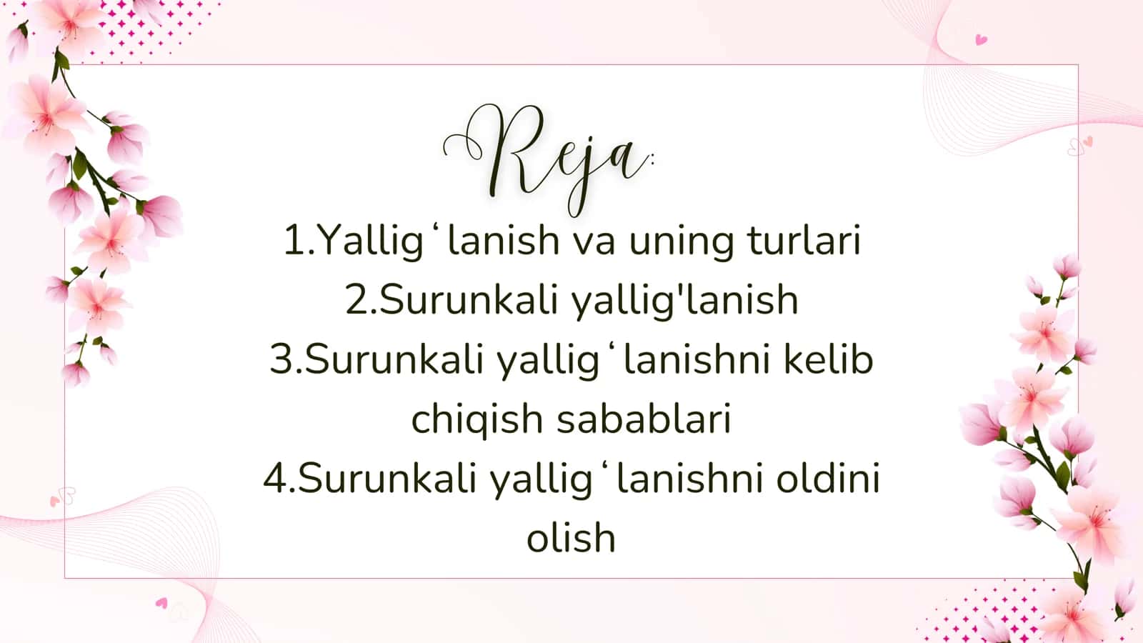 Patologik fiziologiya: Surunkali yalligʻlanish 2