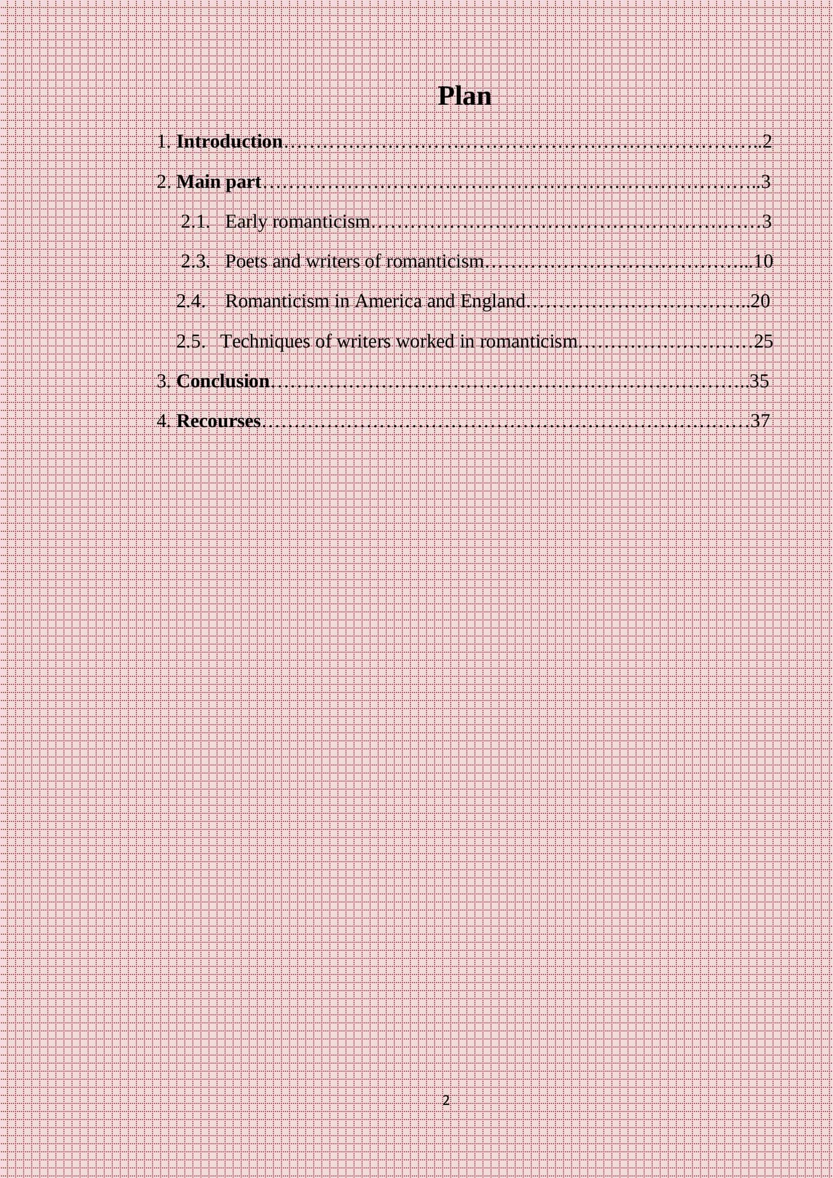 Theme: Introduction to the Romantic Movement 2