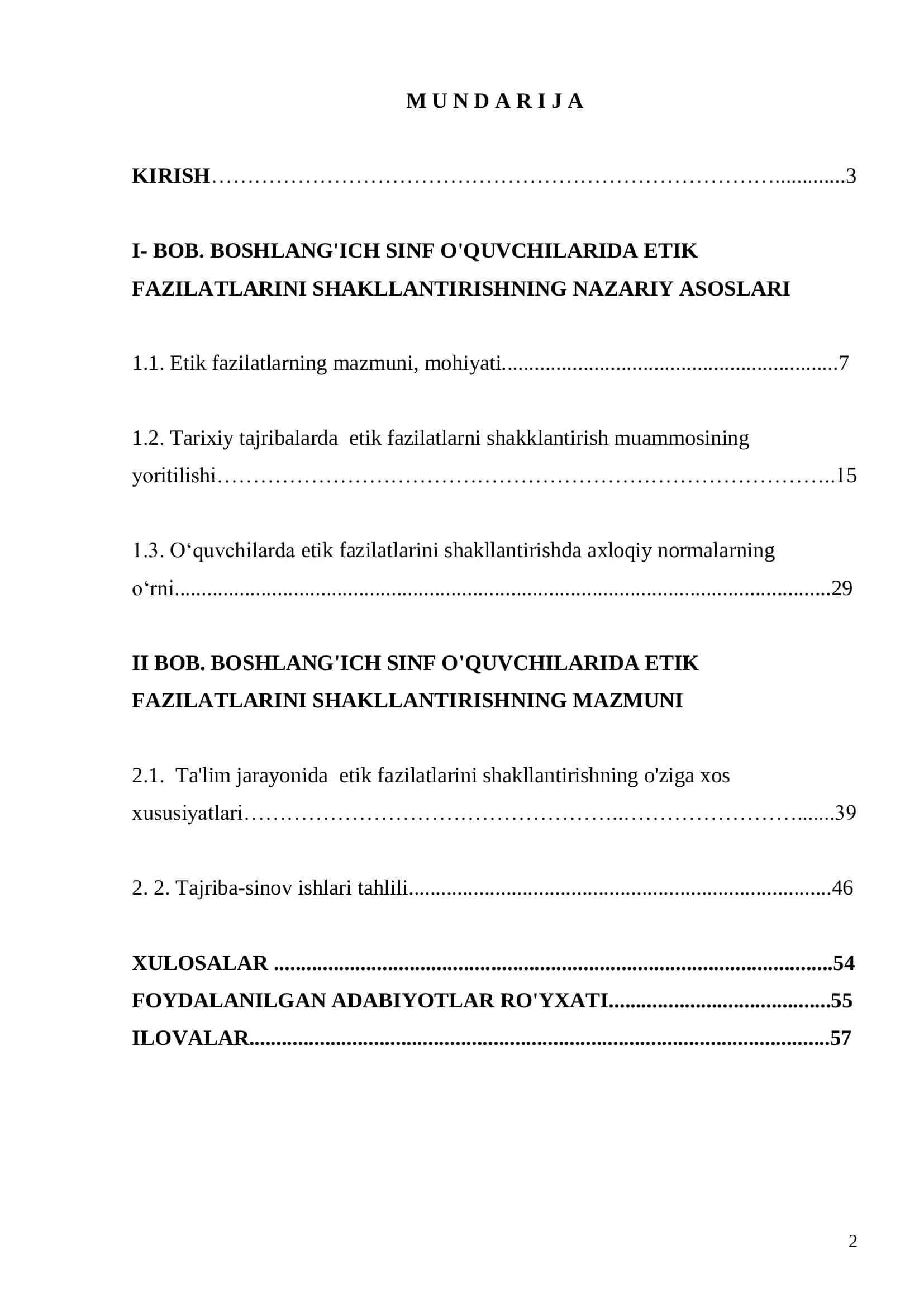 MAKTABGACHA VA BOSHLANG‟ICH TA‟LIM METODIKASI 2